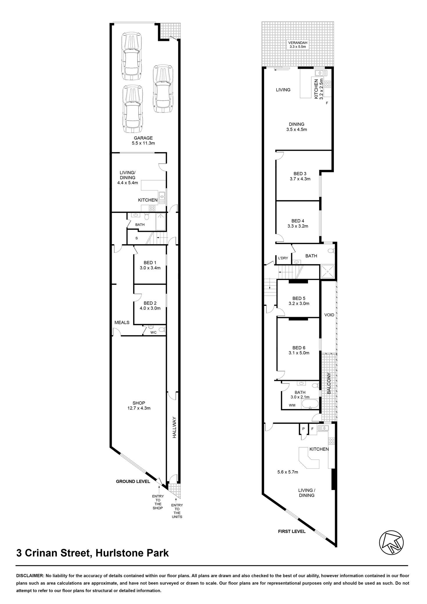 Floorplan of Homely house listing, 3 Crinan Street, Hurlstone Park NSW 2193