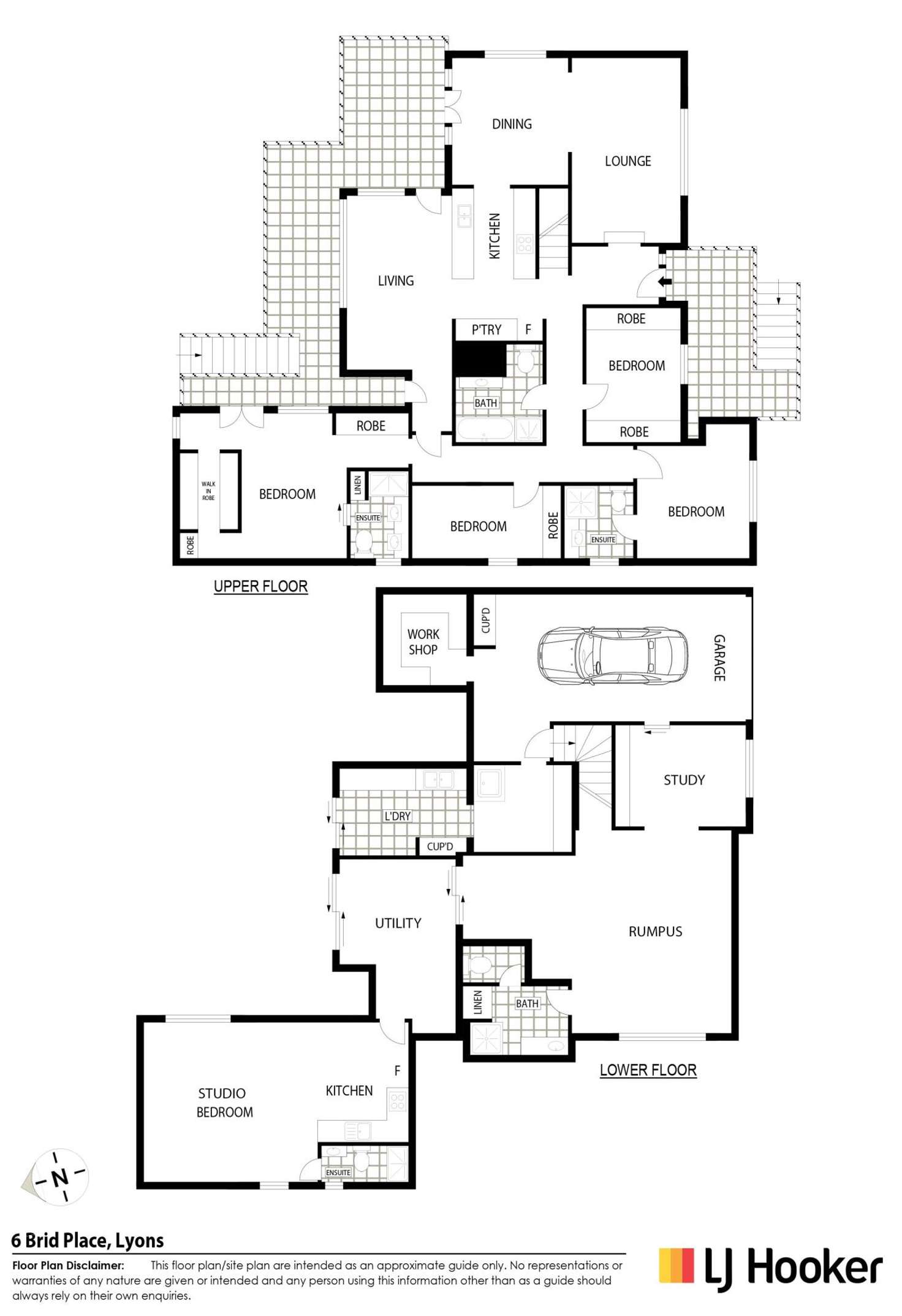 Floorplan of Homely house listing, 6 Brid Place, Lyons ACT 2606