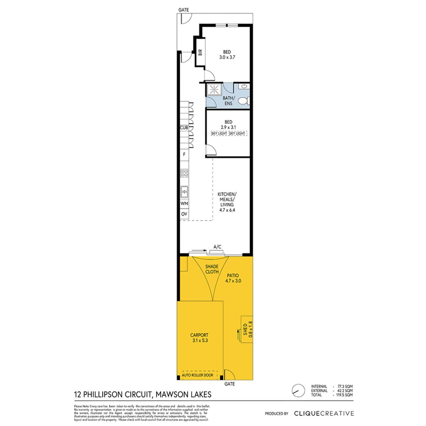 Floorplan of Homely house listing, 12 Phillipson Circuit, Mawson Lakes SA 5095