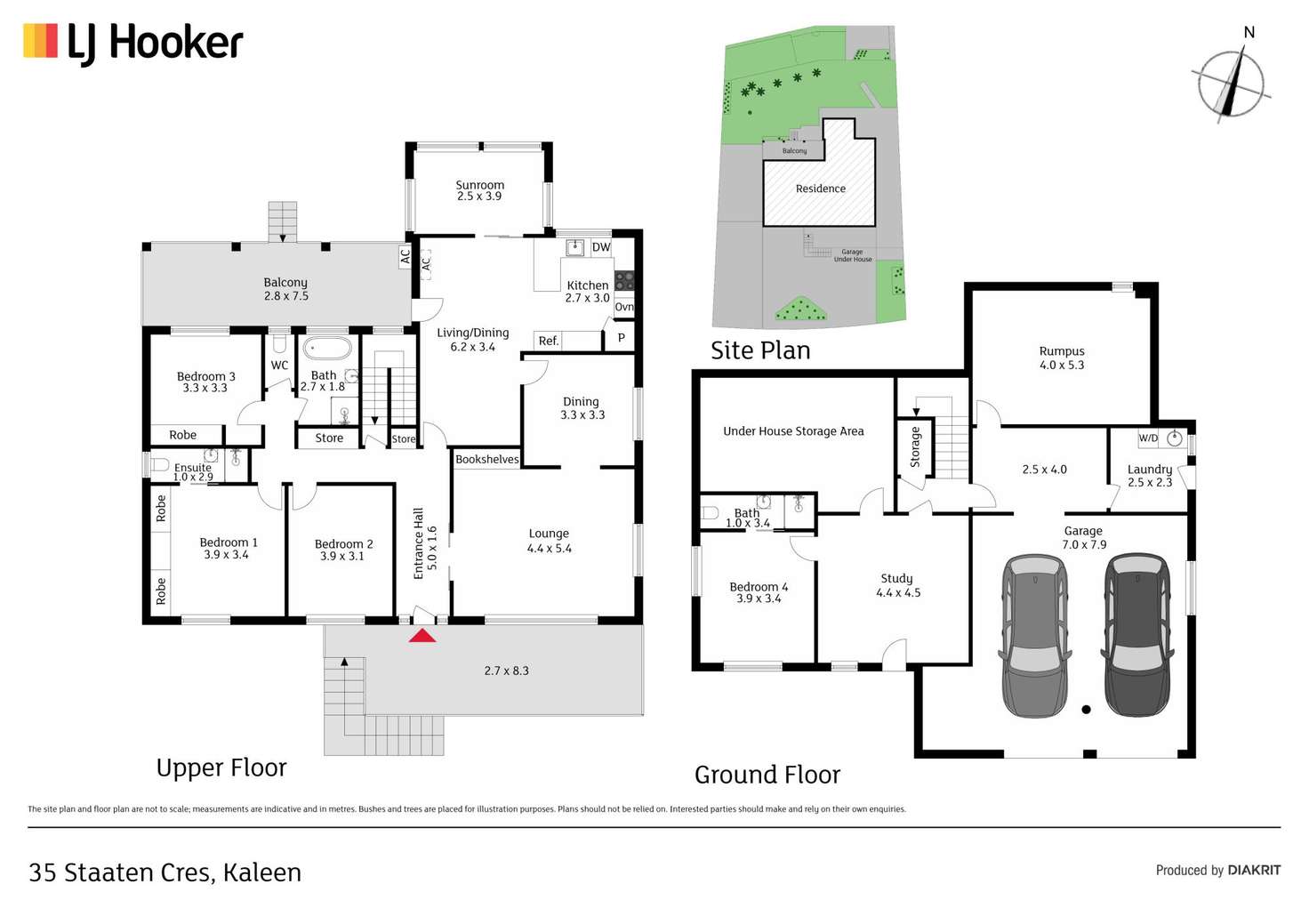 Floorplan of Homely house listing, 35 Staaten Crescent, Kaleen ACT 2617