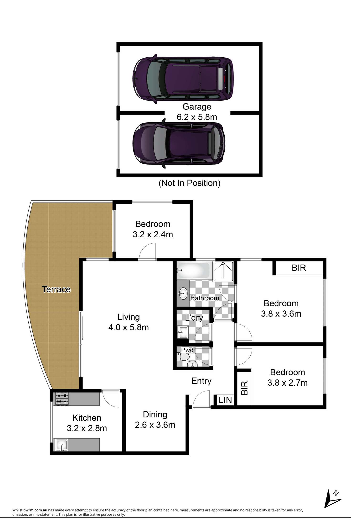 Floorplan of Homely unit listing, 105/25 Best Street, Lane Cove NSW 2066