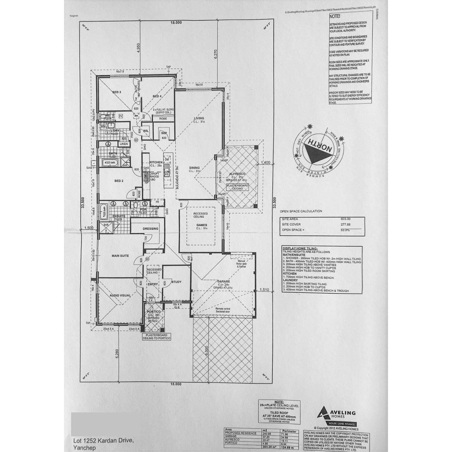 Floorplan of Homely house listing, 39 Kardan Drive, Yanchep WA 6035