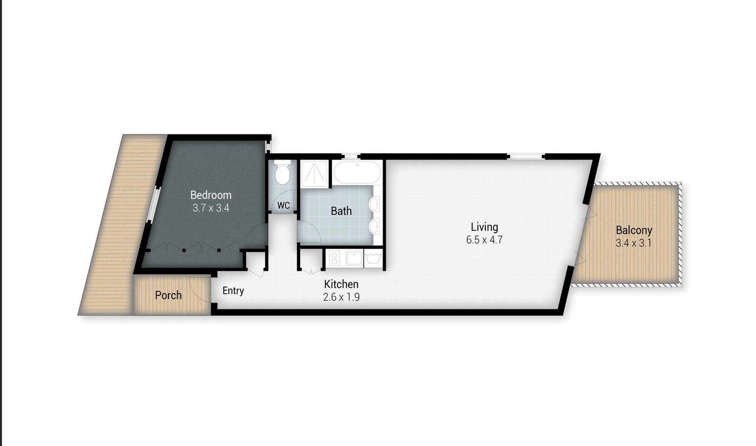Floorplan of Homely unit listing, Unit 2501 Island Street, South Stradbroke QLD 4216