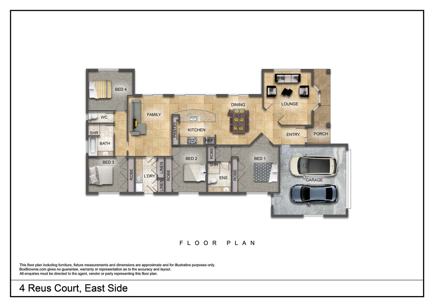 Floorplan of Homely house listing, 4 Reus Court, East Side NT 870