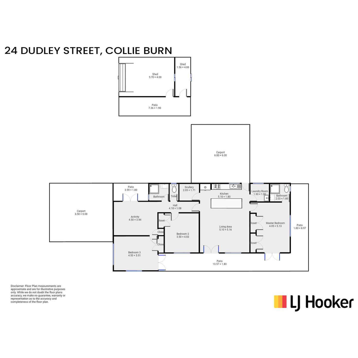 Floorplan of Homely house listing, 24 Dudley Street, Collie Burn WA 6225