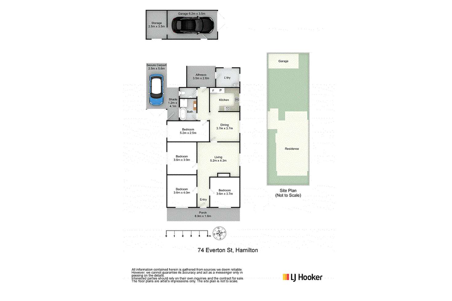Floorplan of Homely house listing, 74 Everton Street, Hamilton NSW 2303