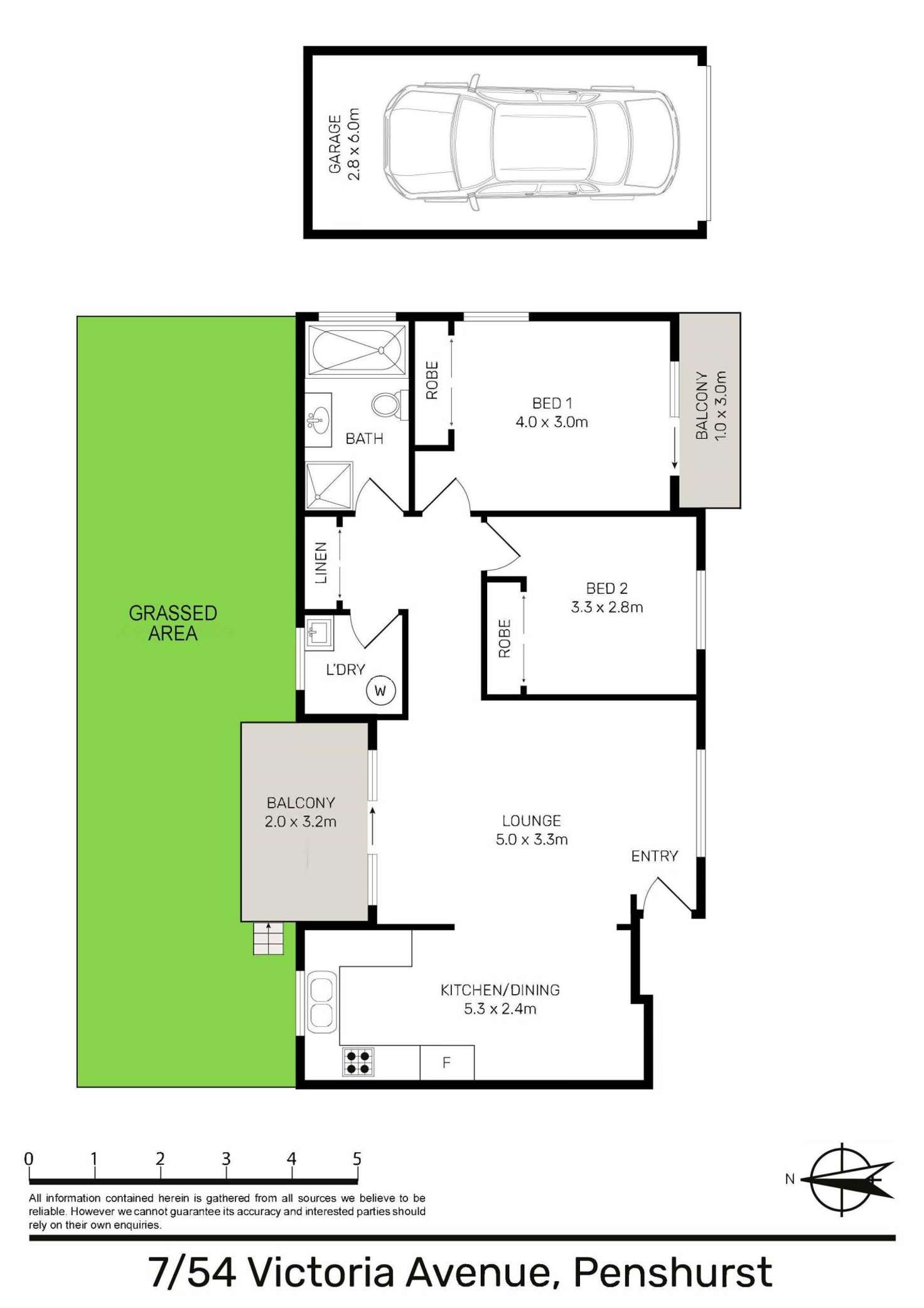 Floorplan of Homely unit listing, 7/54 Victoria Avenue, Penshurst NSW 2222