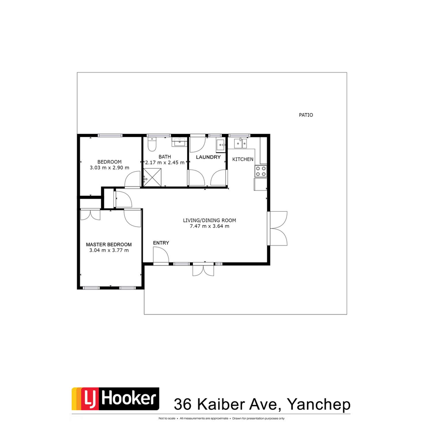 Floorplan of Homely house listing, 36 Kaiber Avenue, Yanchep WA 6035