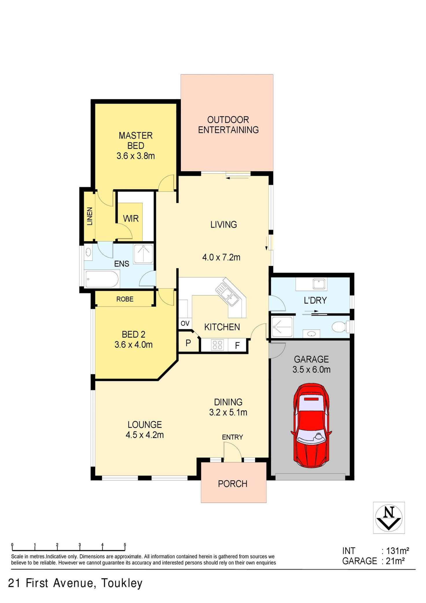 Floorplan of Homely house listing, 21 First Avenue, Toukley NSW 2263