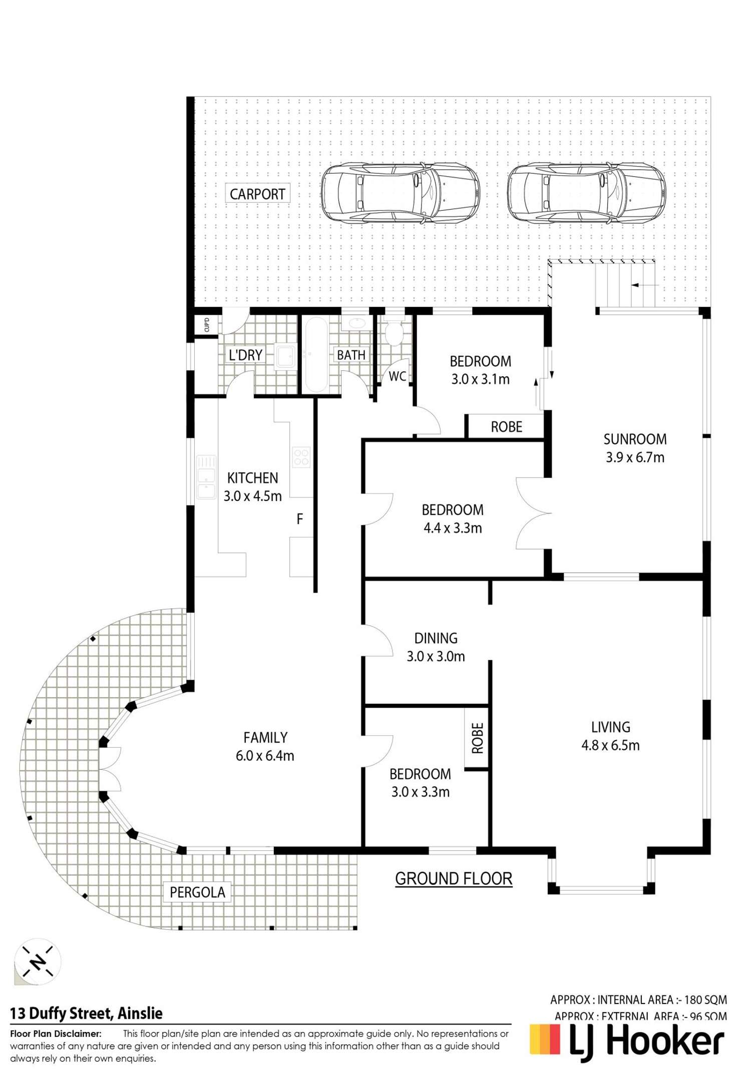 Floorplan of Homely house listing, 13 Duffy Street, Ainslie ACT 2602