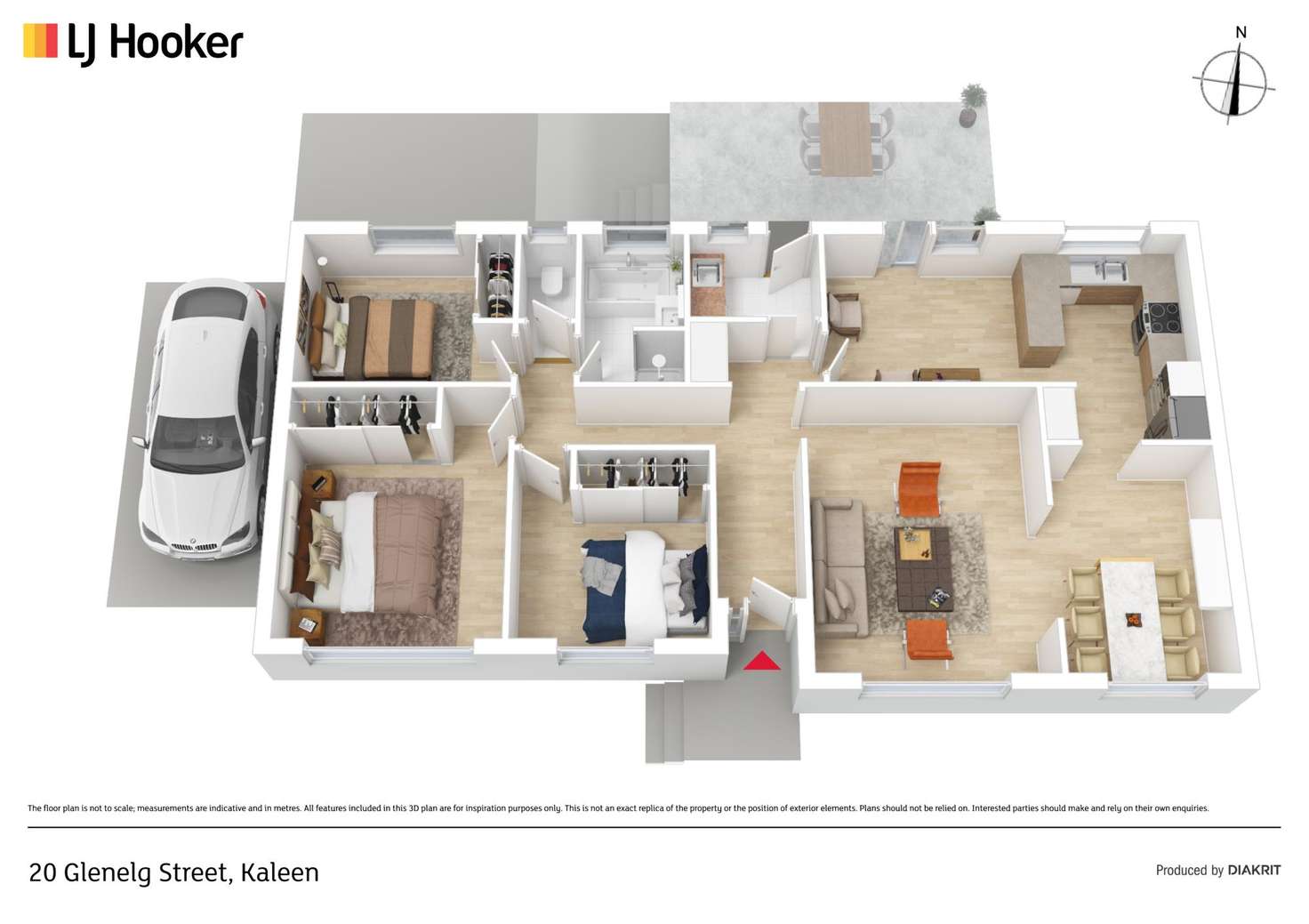 Floorplan of Homely house listing, 20 Glenelg Street, Kaleen ACT 2617