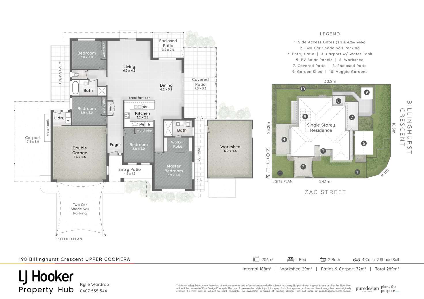 Floorplan of Homely house listing, 198 Billinghurst Crescent, Upper Coomera QLD 4209
