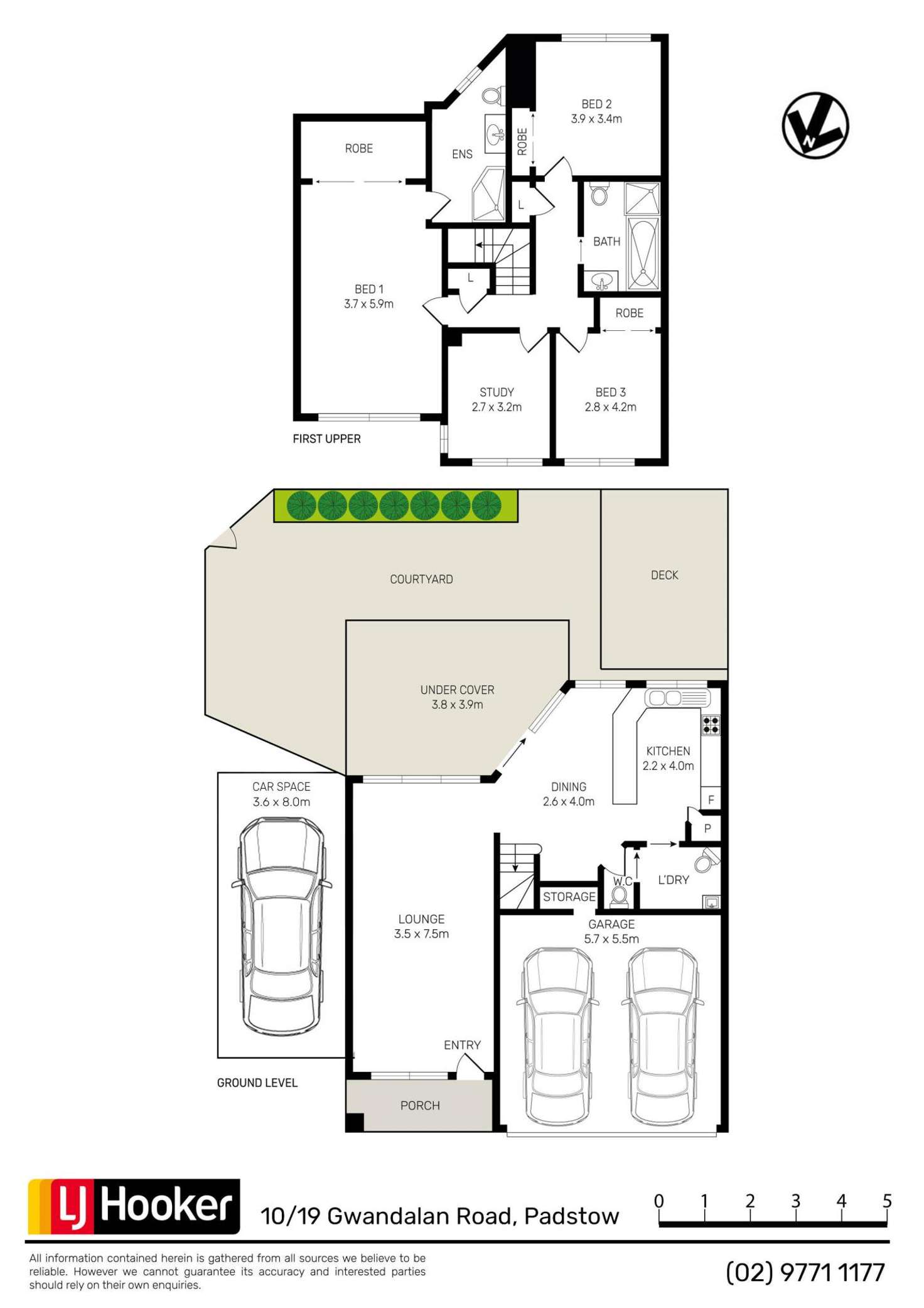 Floorplan of Homely townhouse listing, 10/19 Gwandalan Road, Padstow NSW 2211