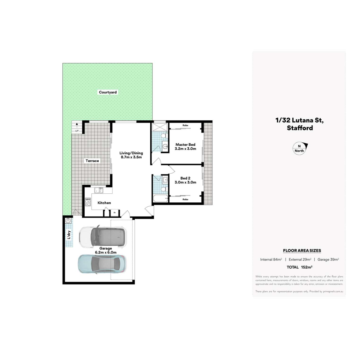 Floorplan of Homely unit listing, 1/32 Lutana Street, Stafford QLD 4053
