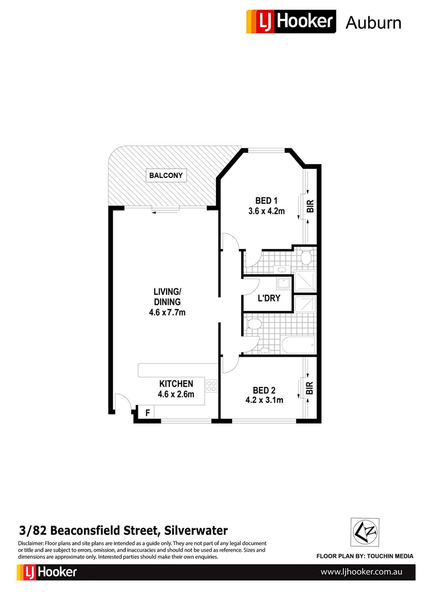 Floorplan of Homely apartment listing, 3/82-84 Beaconsfield St, Silverwater NSW 2128