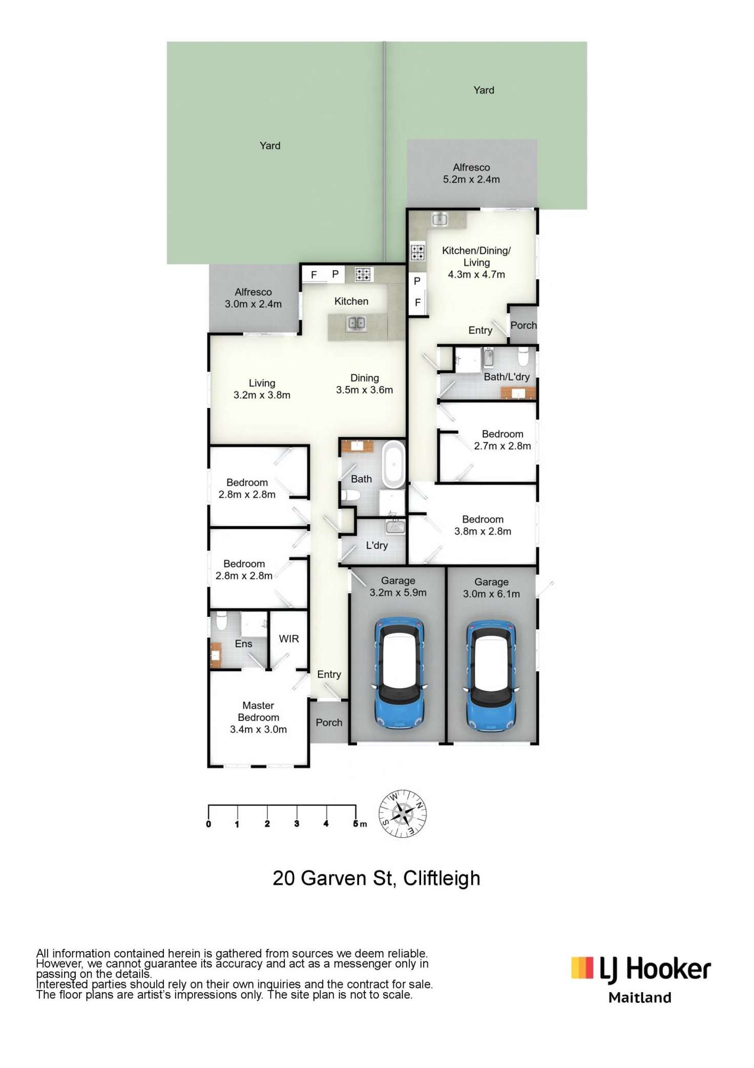Floorplan of Homely blockOfUnits listing, 1&2/20 Garven Street, Cliftleigh NSW 2321
