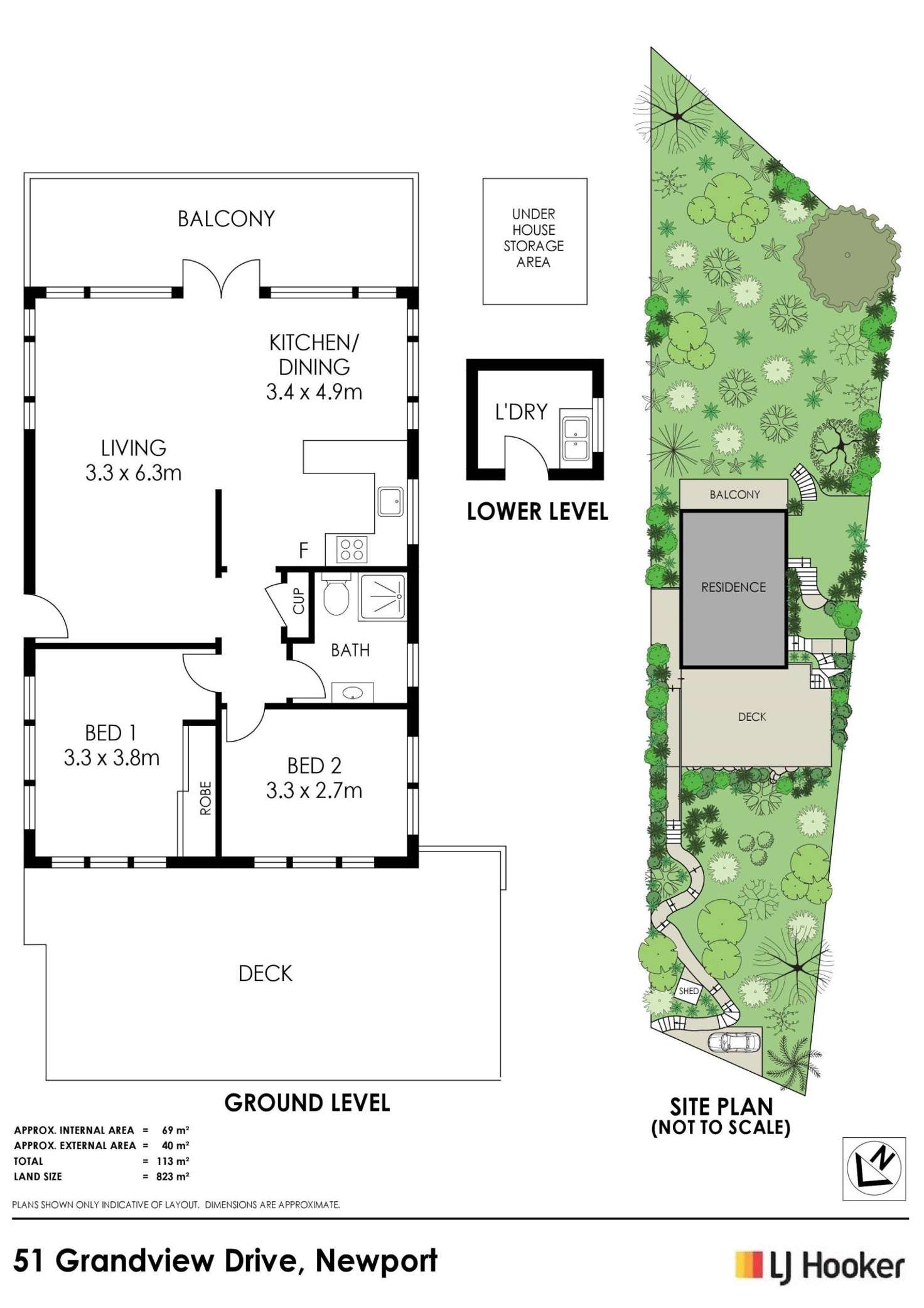 Floorplan of Homely house listing, 51 Grandview Drive, Newport NSW 2106