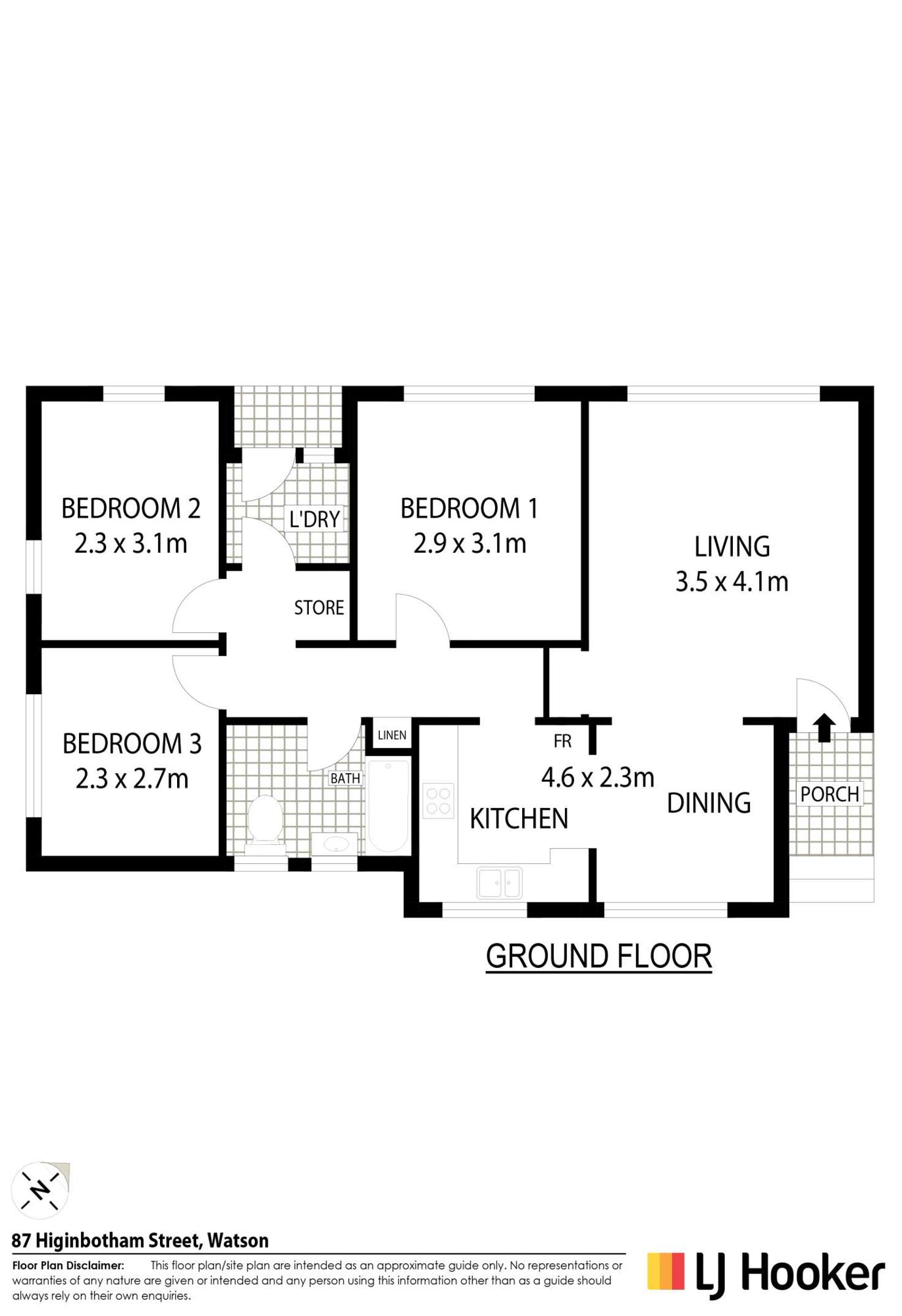 Floorplan of Homely house listing, 87 Higinbotham Street, Watson ACT 2602