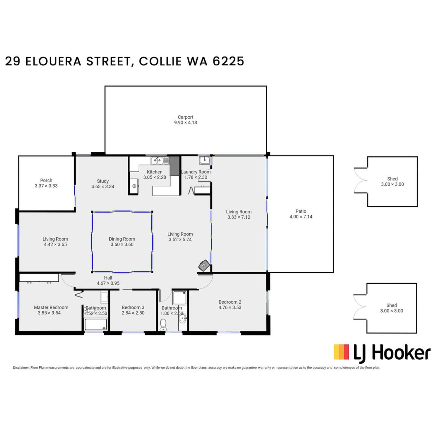 Floorplan of Homely house listing, 29 Elouera Street, Collie WA 6225