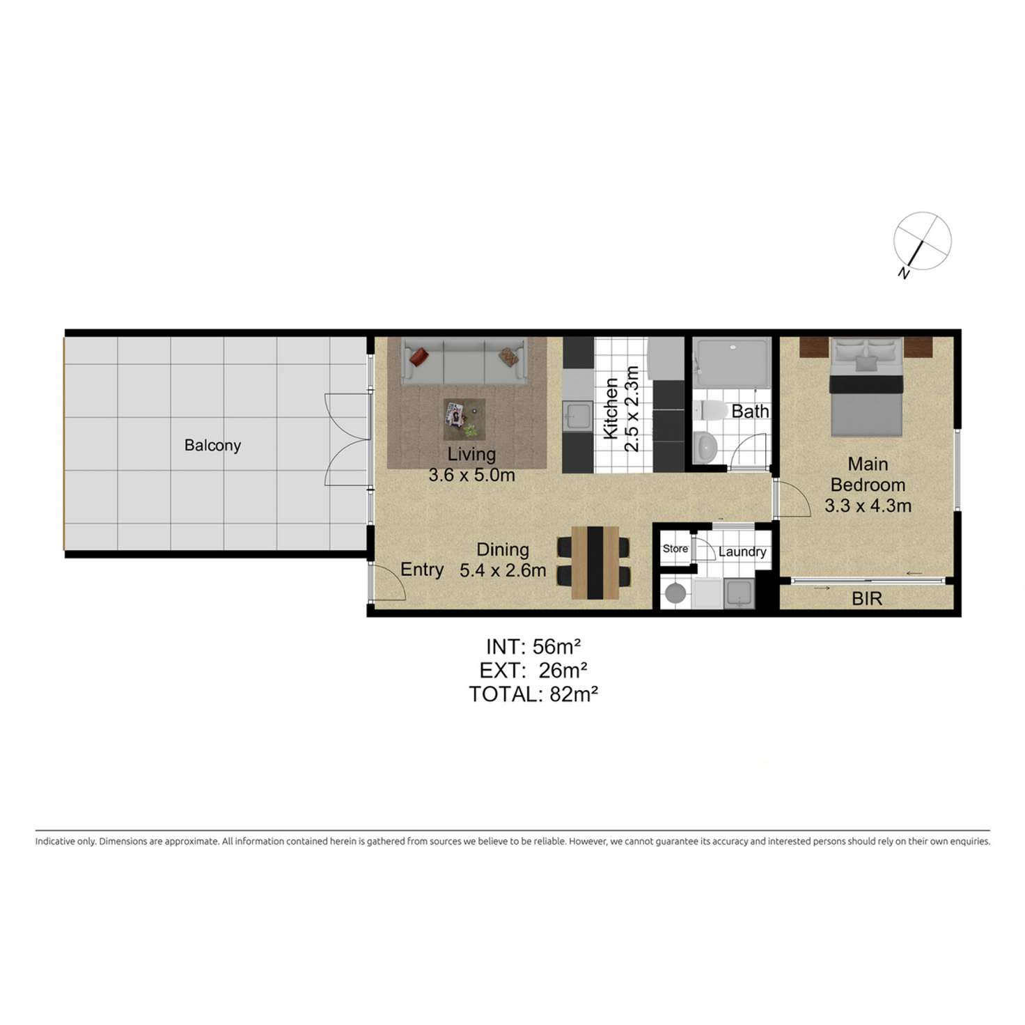 Floorplan of Homely apartment listing, 15/43 Ipima Street, Braddon ACT 2612