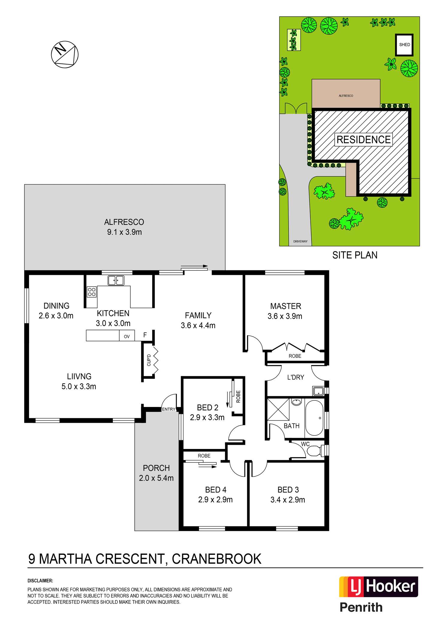 Floorplan of Homely house listing, 9 Martha Crescent, Cranebrook NSW 2749