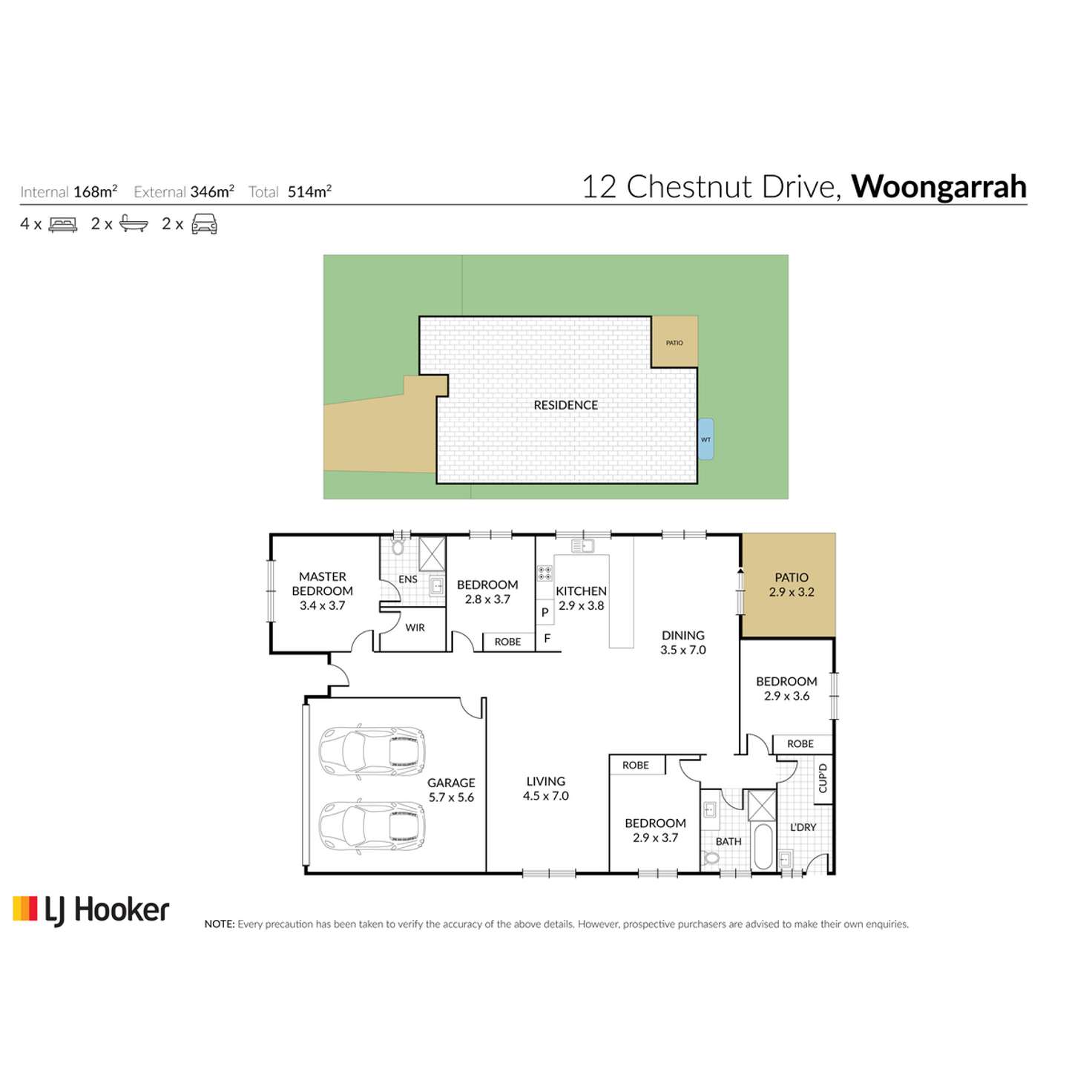 Floorplan of Homely house listing, 12 Chestnut Grove, Woongarrah NSW 2259