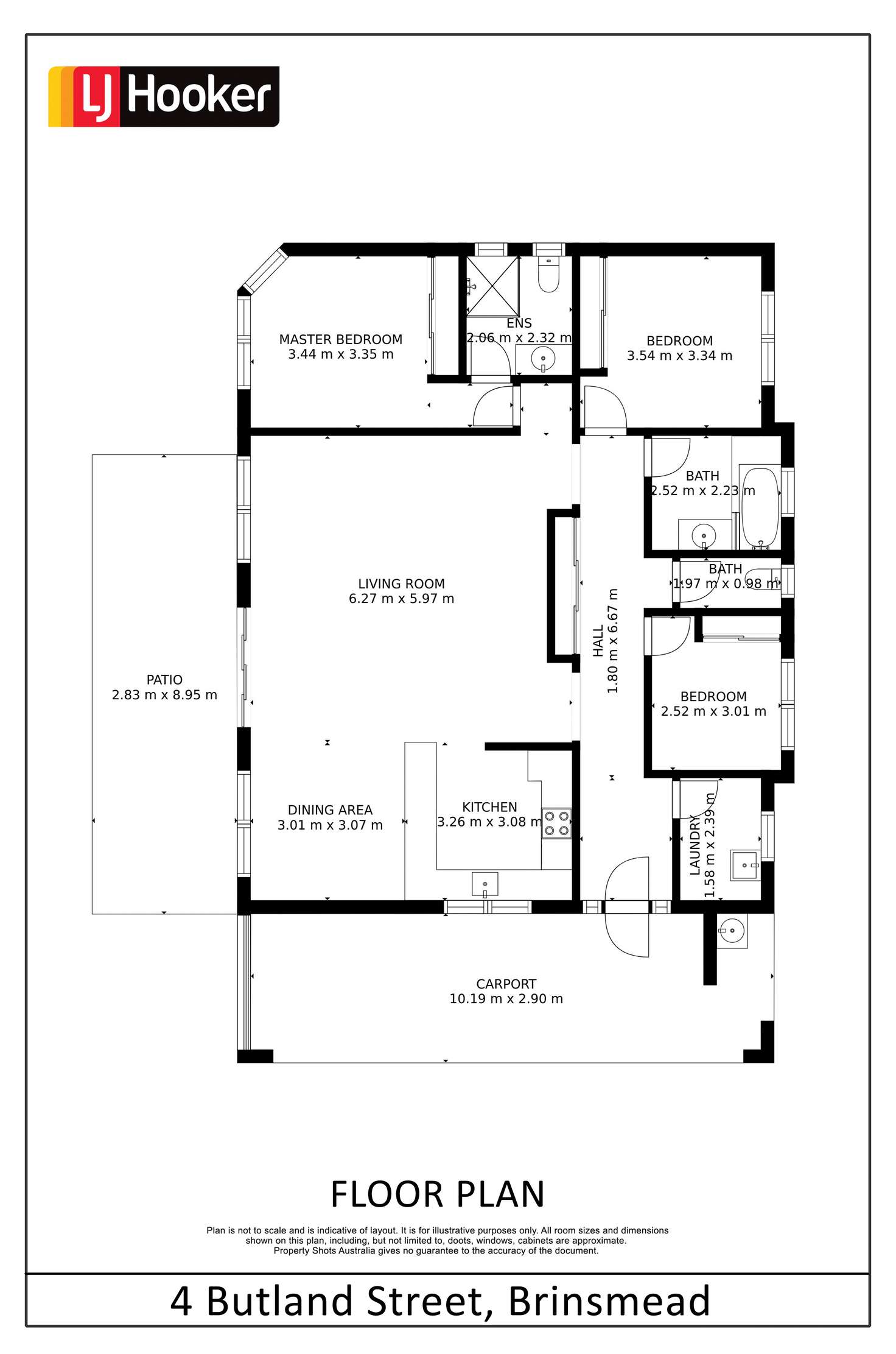 Floorplan of Homely house listing, 4 Butland Street, Brinsmead QLD 4870