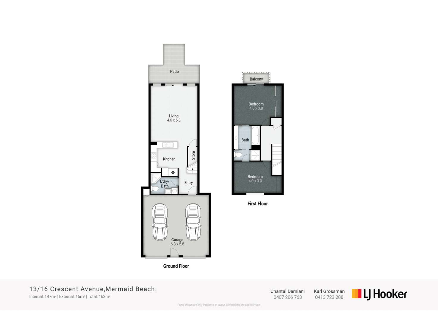 Floorplan of Homely townhouse listing, 13/16 Crescent Avenue, Mermaid Beach QLD 4218