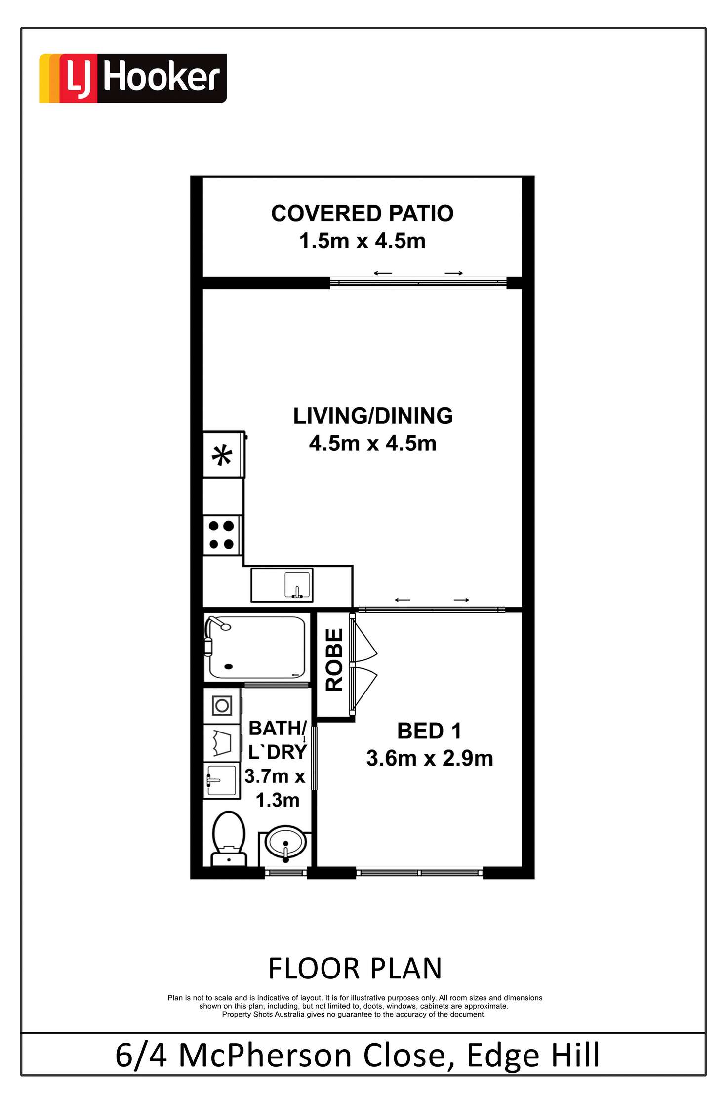 Floorplan of Homely unit listing, 6/4 McPherson Close, Edge Hill QLD 4870