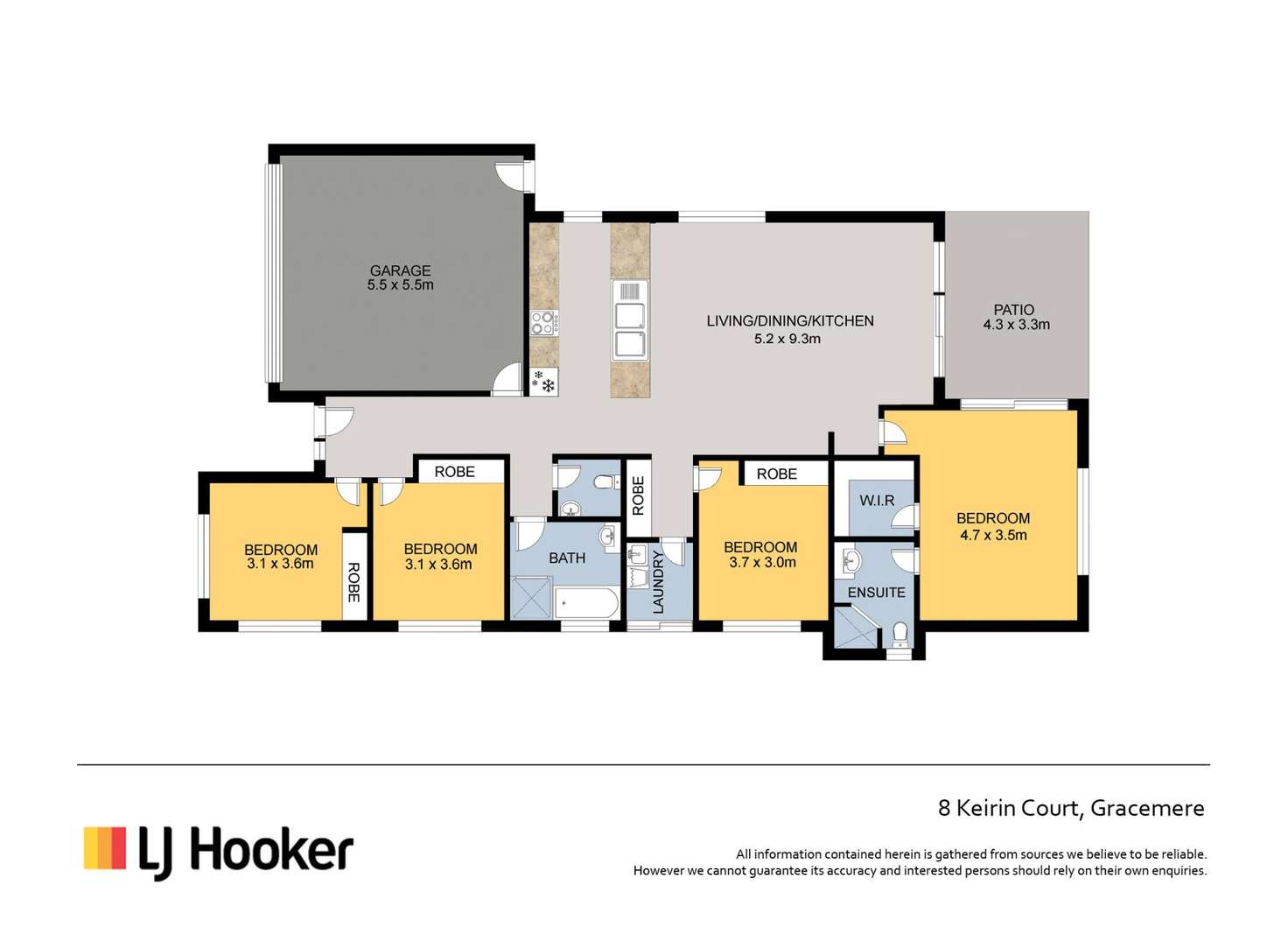 Floorplan of Homely house listing, 8 Keirin Court, Gracemere QLD 4702