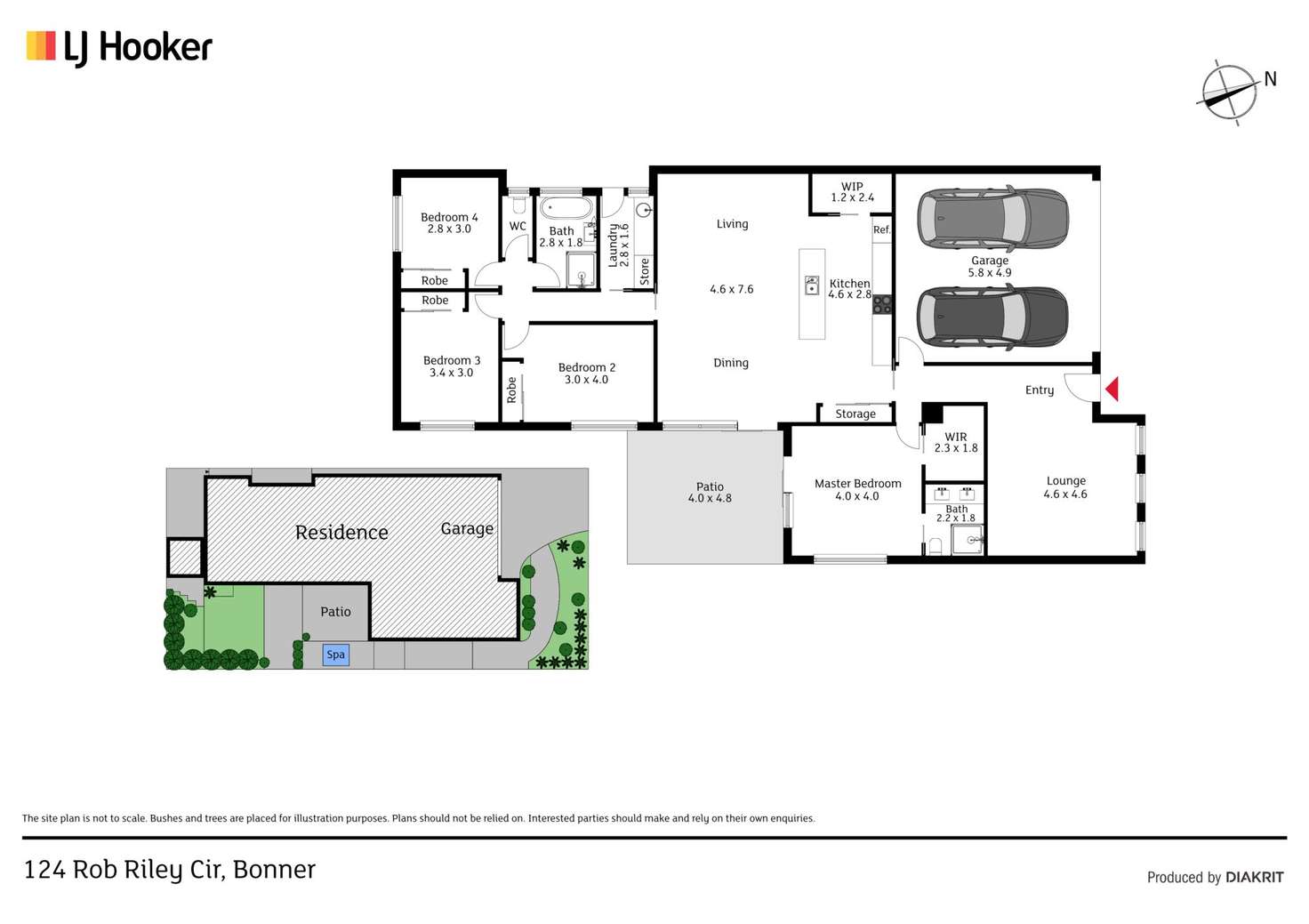 Floorplan of Homely house listing, 124 Rob Riley Circuit, Bonner ACT 2914