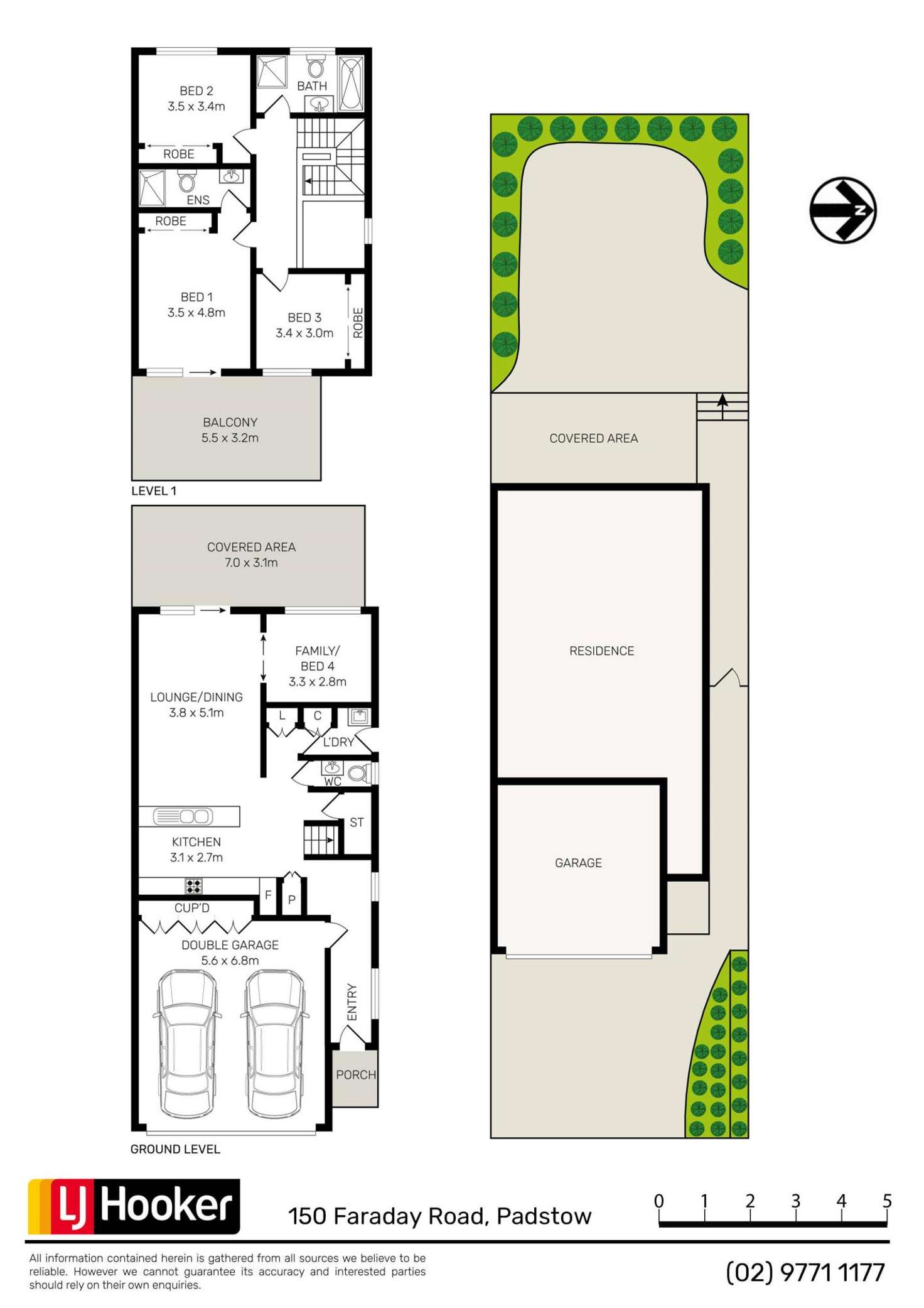 Floorplan of Homely semiDetached listing, 150 Faraday Road, Padstow NSW 2211