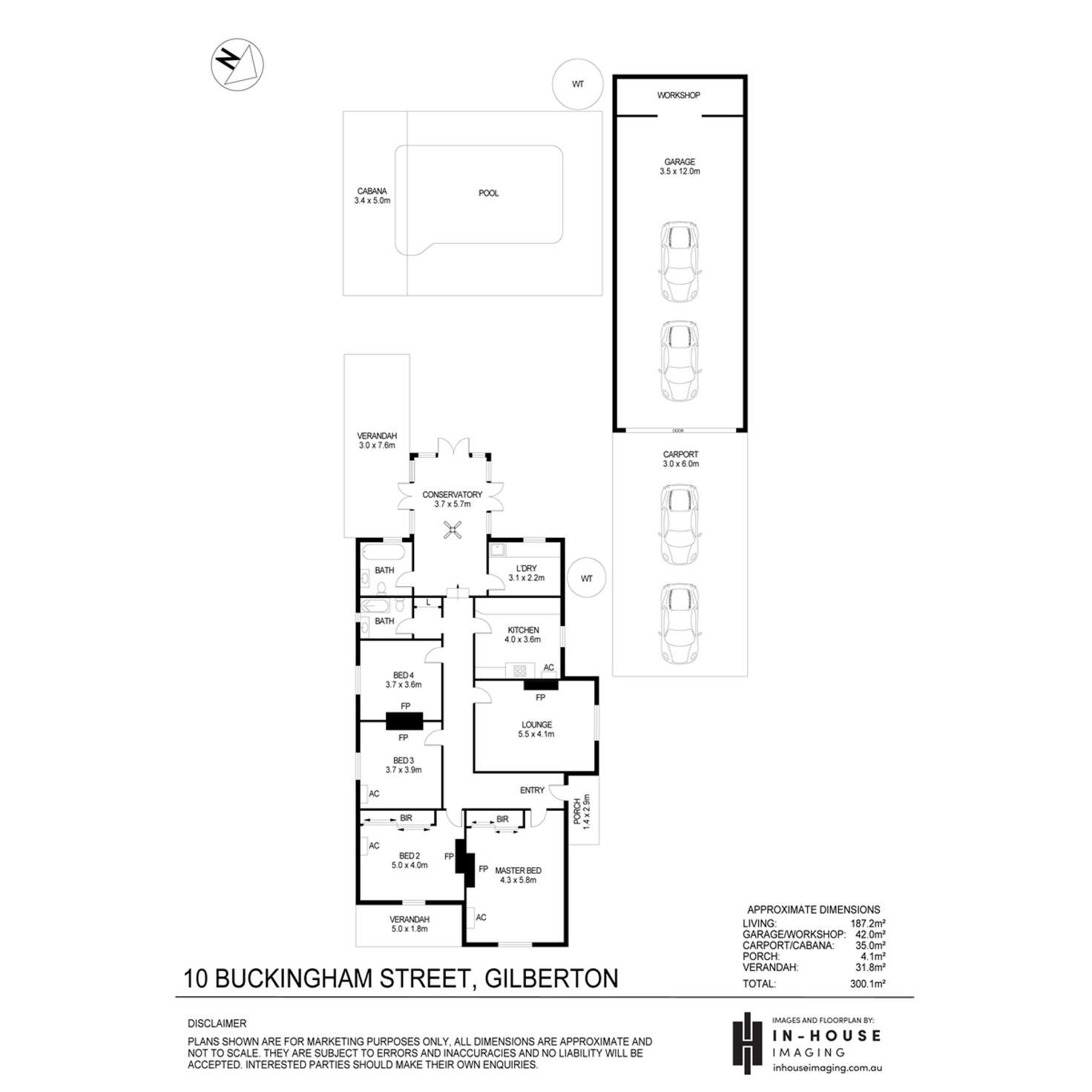 Floorplan of Homely house listing, 10 Buckingham Street, Gilberton SA 5081