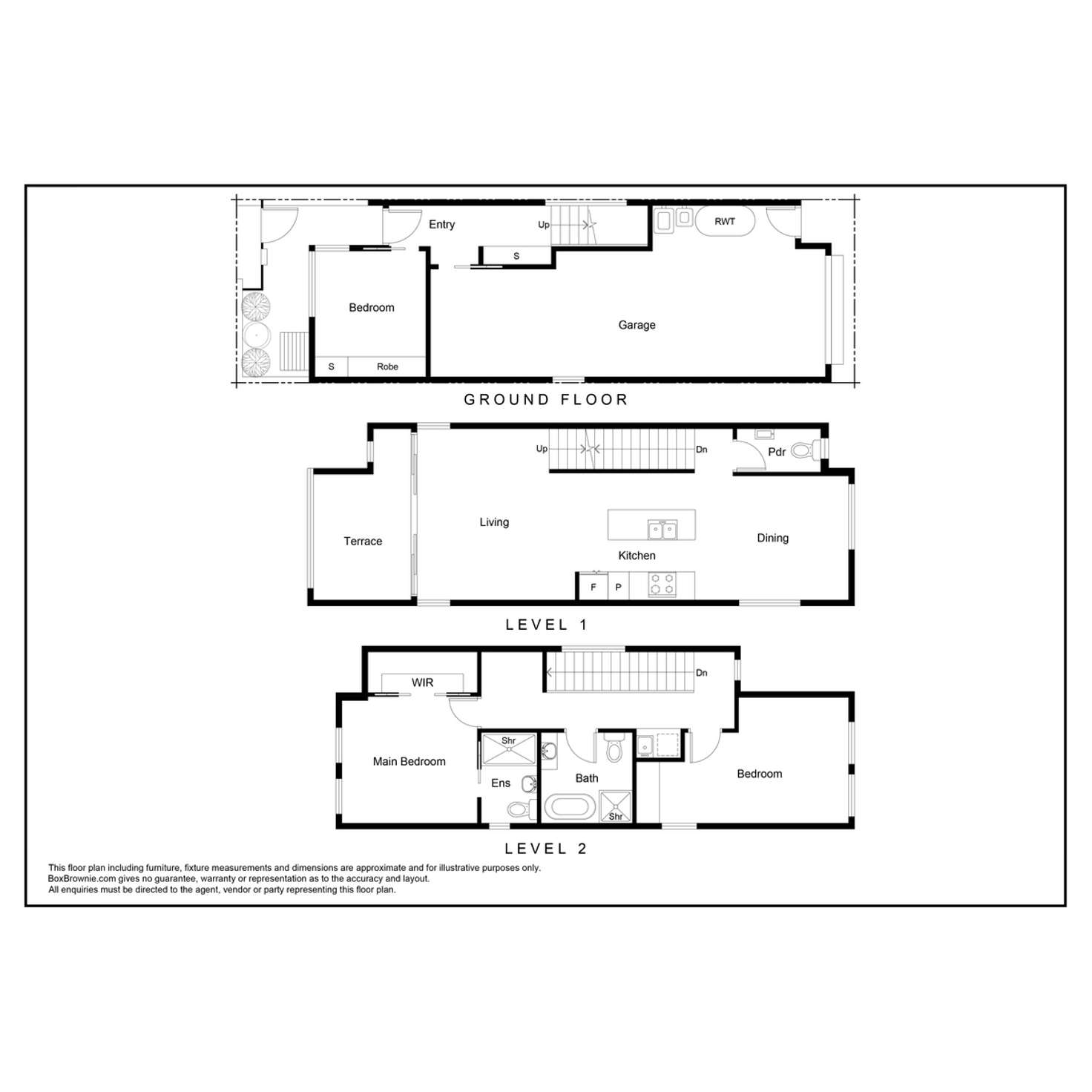 Floorplan of Homely townhouse listing, 81 Murnong Street, Point Cook VIC 3030