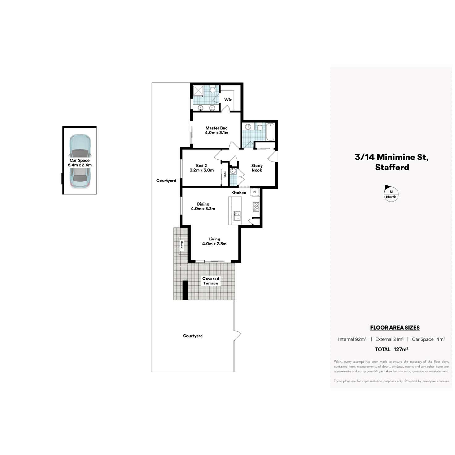 Floorplan of Homely apartment listing, 3/20 Minimine Street, Stafford QLD 4053