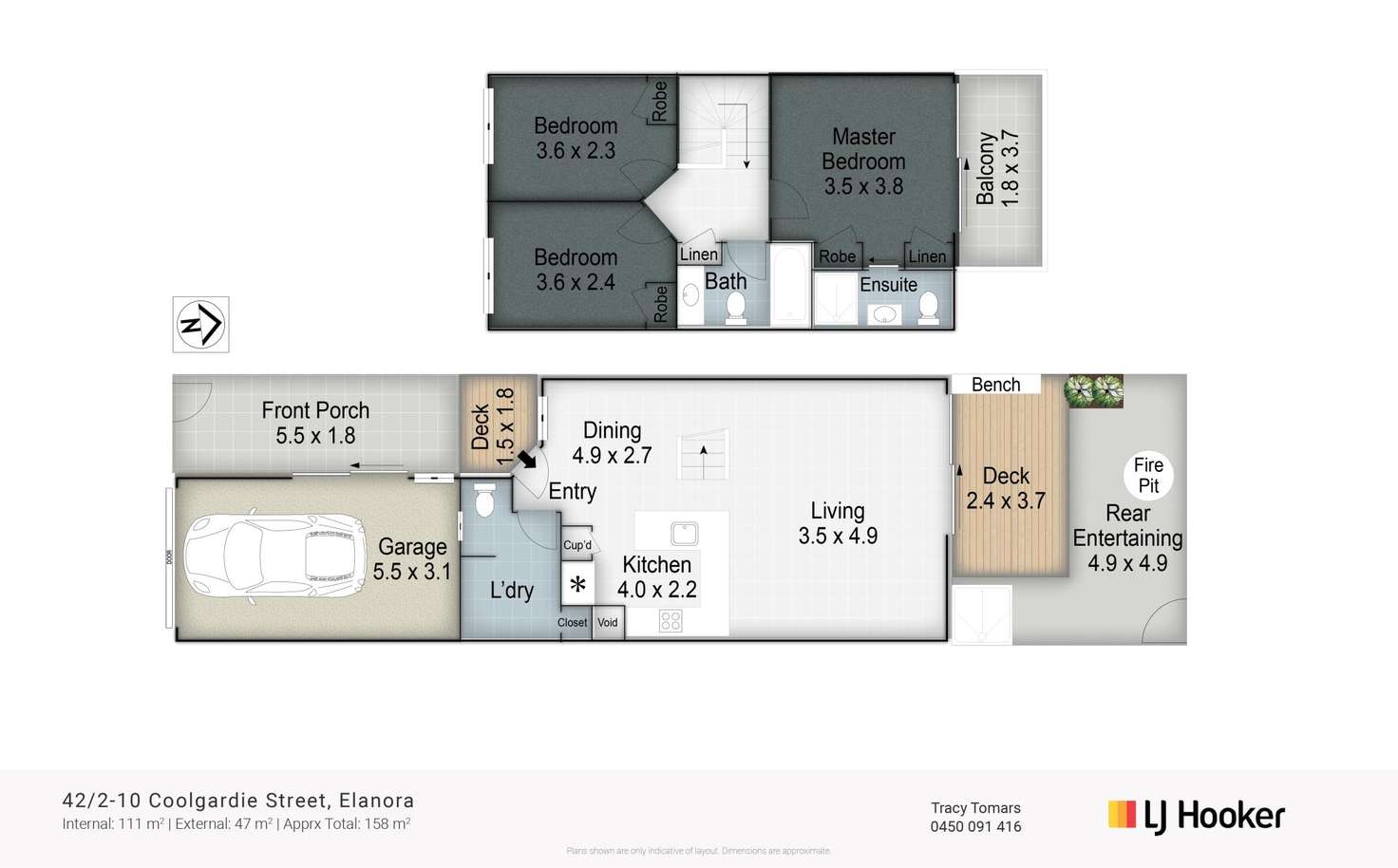 Floorplan of Homely townhouse listing, 42/2-10 Coolgardie Street, Elanora QLD 4221