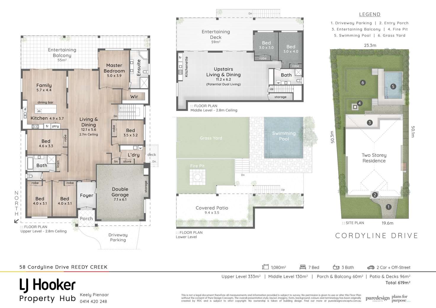 Floorplan of Homely house listing, 58 Cordyline Drive, Reedy Creek QLD 4227