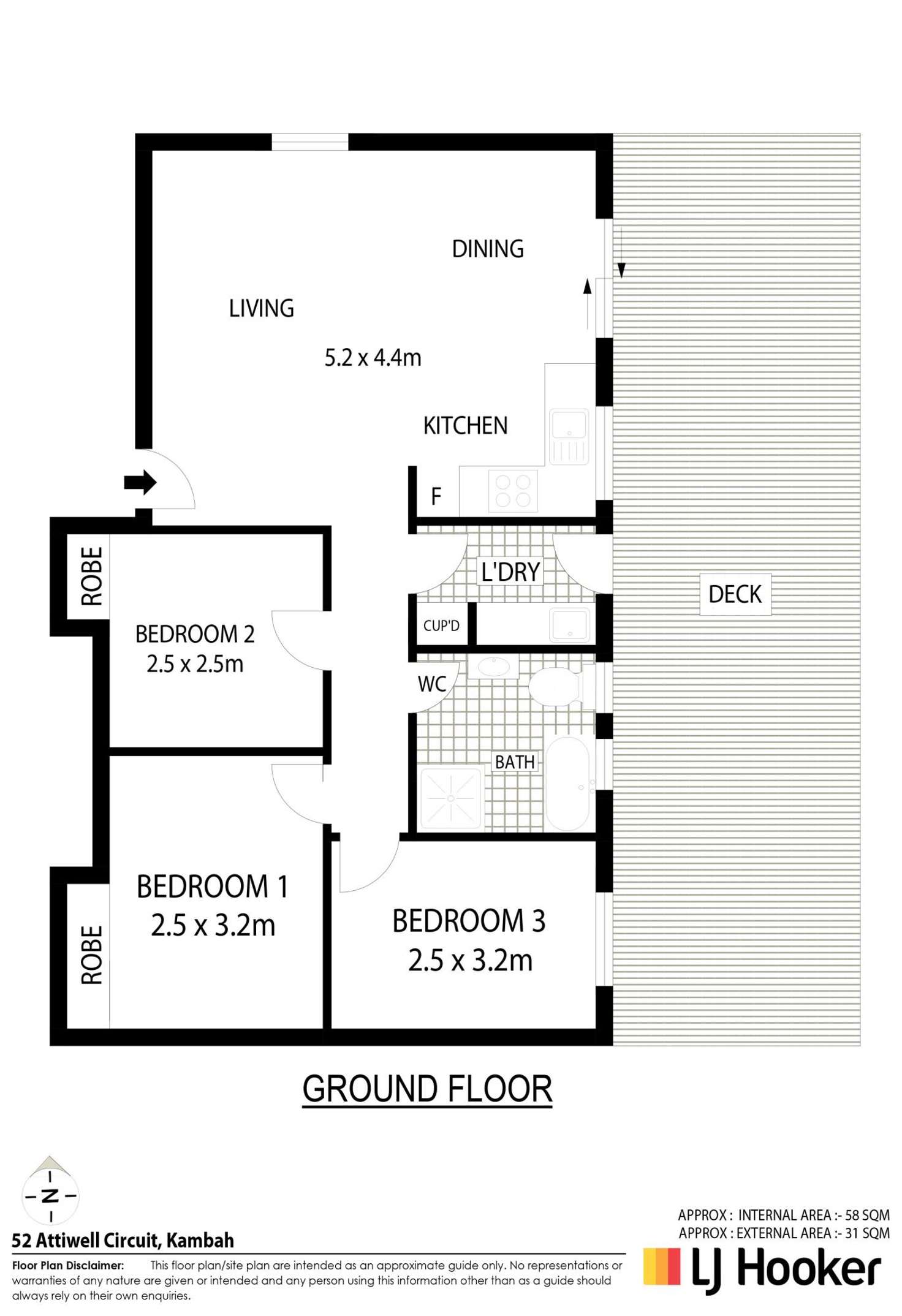 Floorplan of Homely house listing, 52 Attiwell Circuit, Kambah ACT 2902