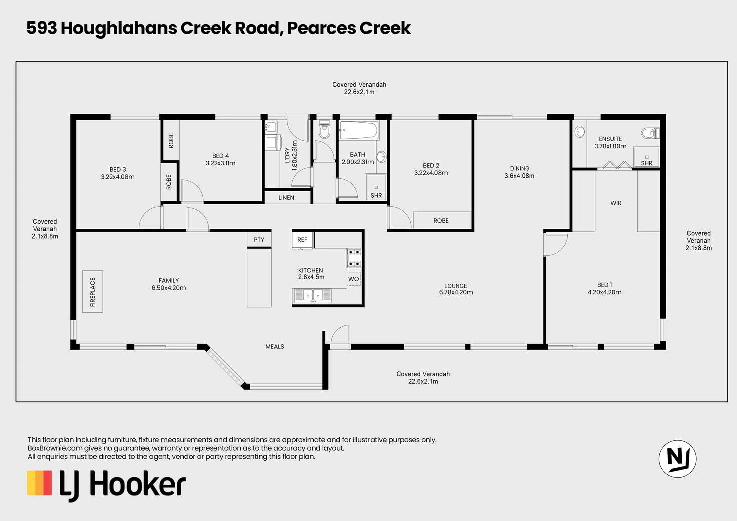 Floorplan of Homely house listing, 593 Houghlahans Creek Road, Pearces Creek NSW 2477