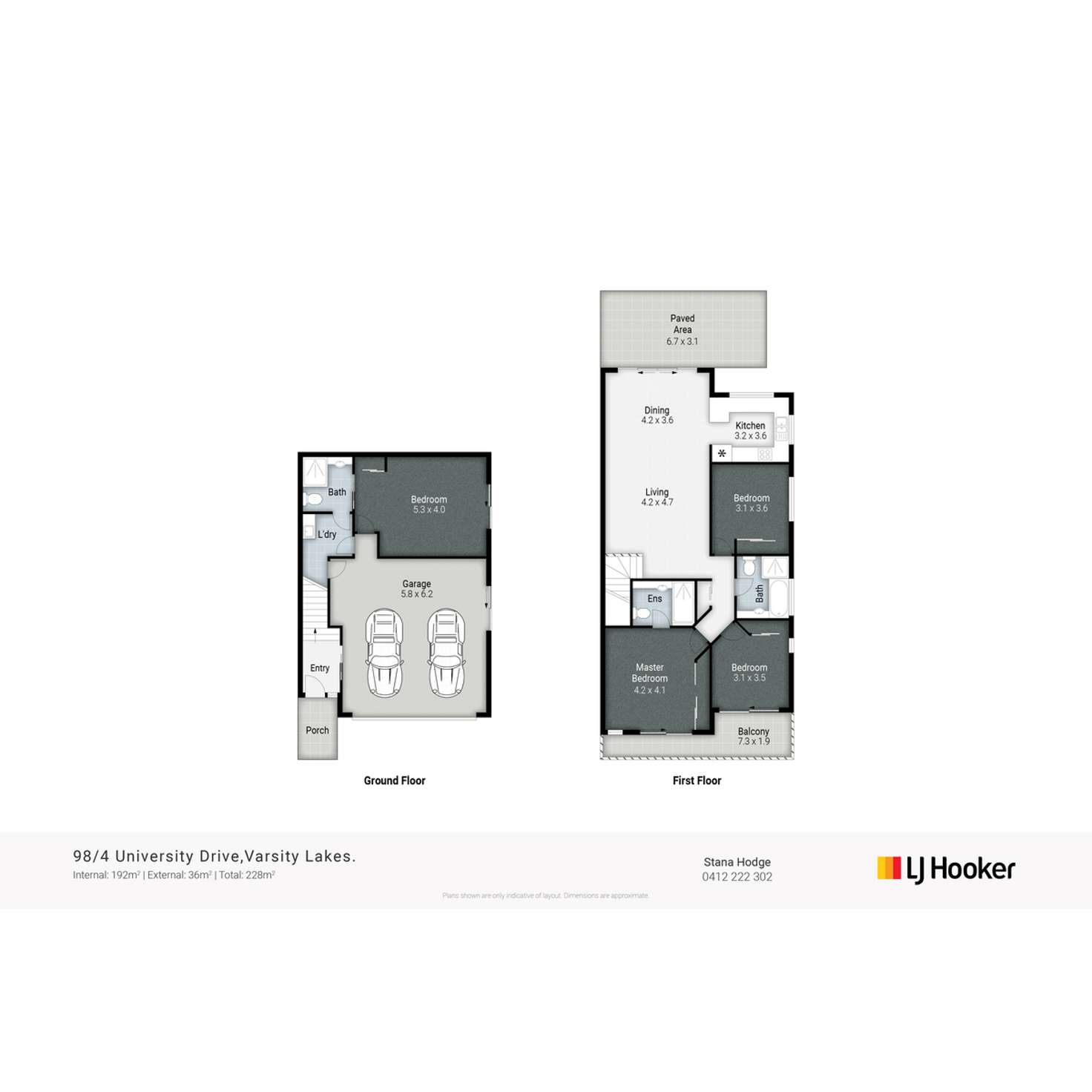 Floorplan of Homely townhouse listing, 98/4 University Drive, Robina QLD 4226