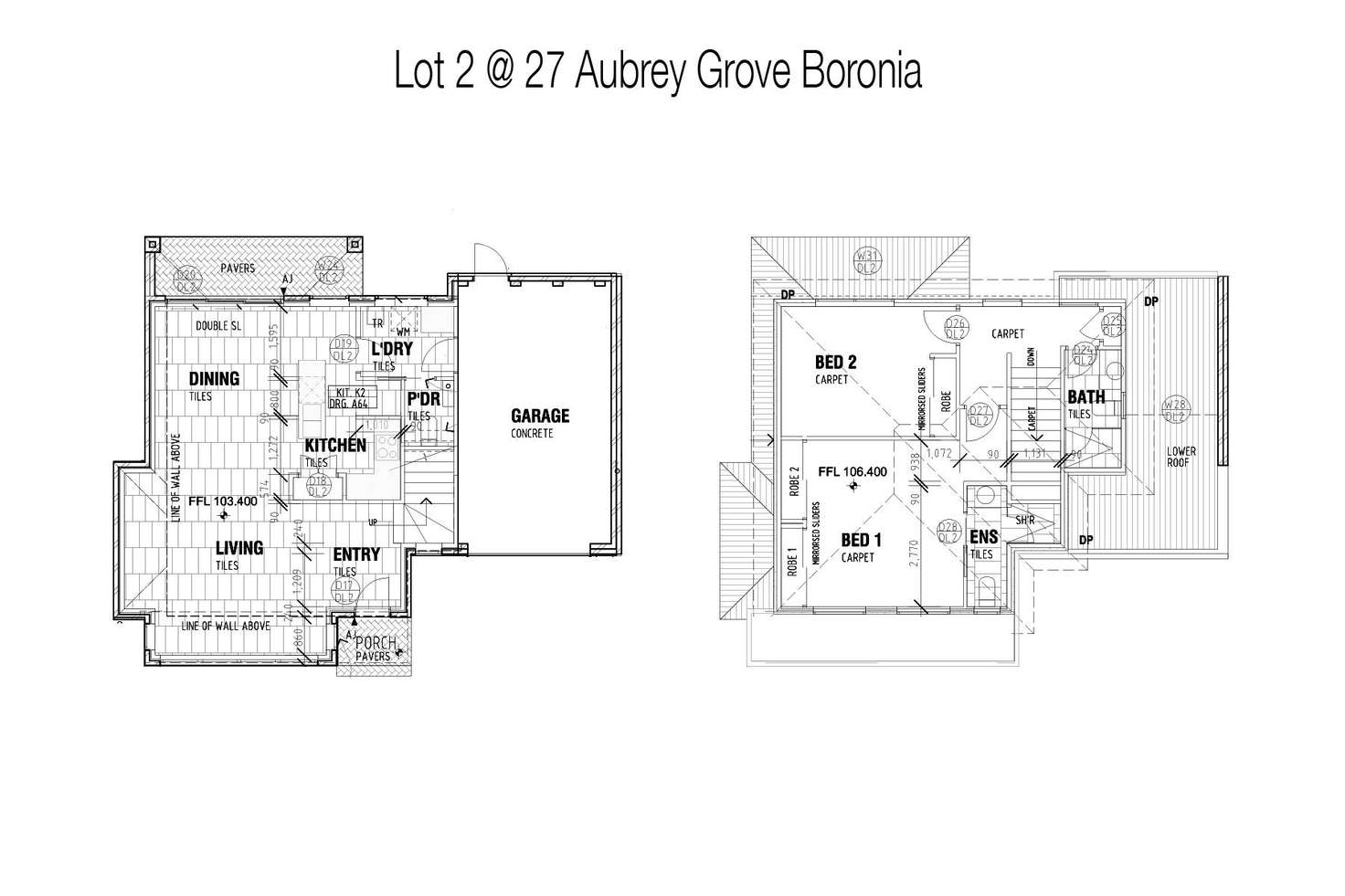 Floorplan of Homely townhouse listing, 2/27 Aubrey Grove, Boronia VIC 3155