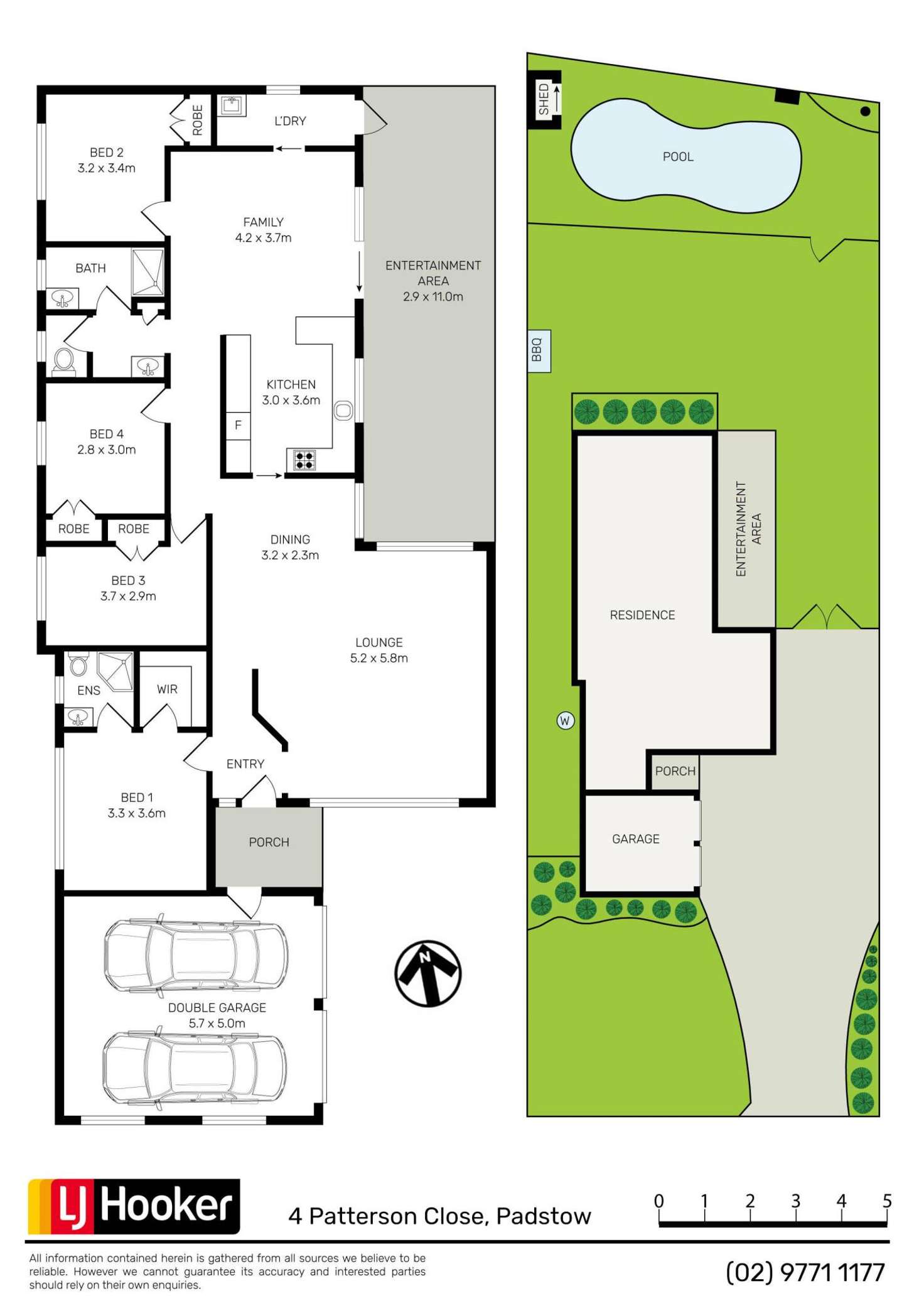 Floorplan of Homely house listing, 4 Patterson Close, Padstow NSW 2211