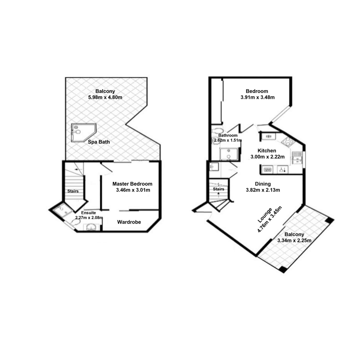 Floorplan of Homely apartment listing, 301/392 Marine Parade, Labrador QLD 4215