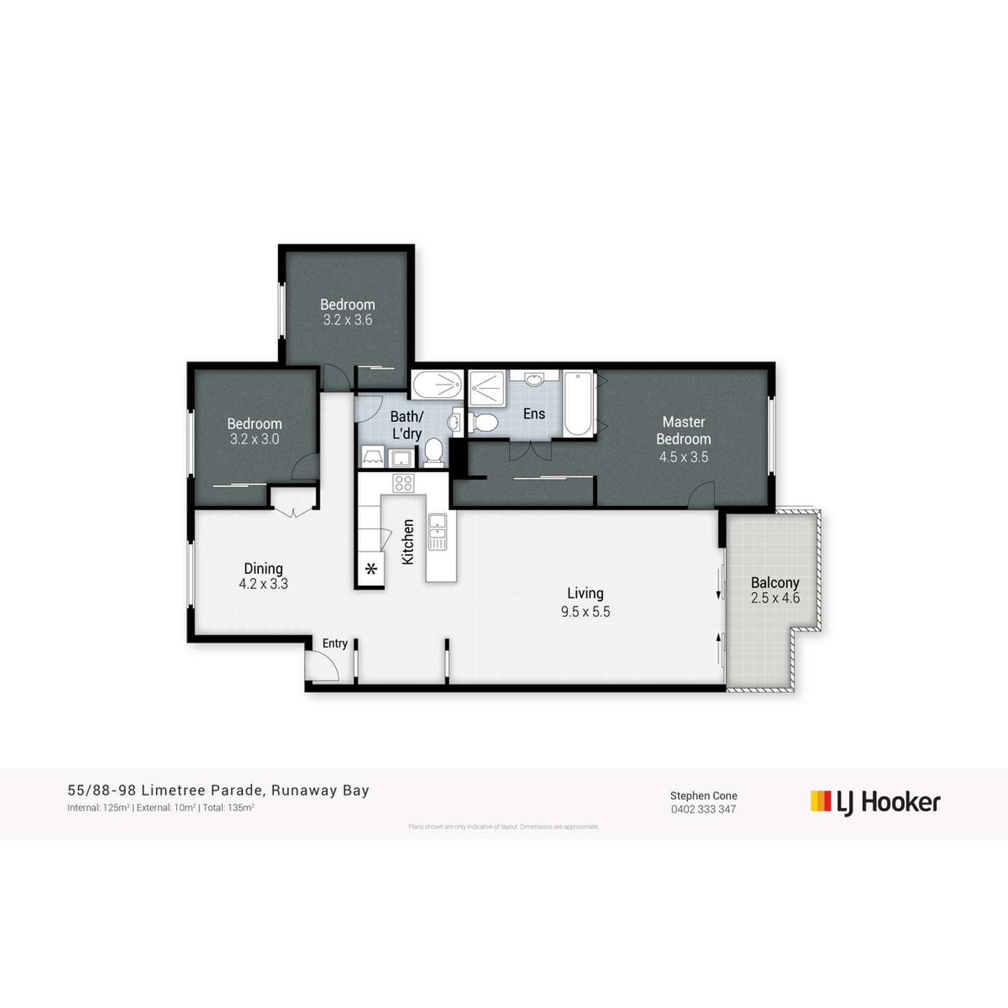 Floorplan of Homely apartment listing, 55/88-98 Limetree Parade, Runaway Bay QLD 4216