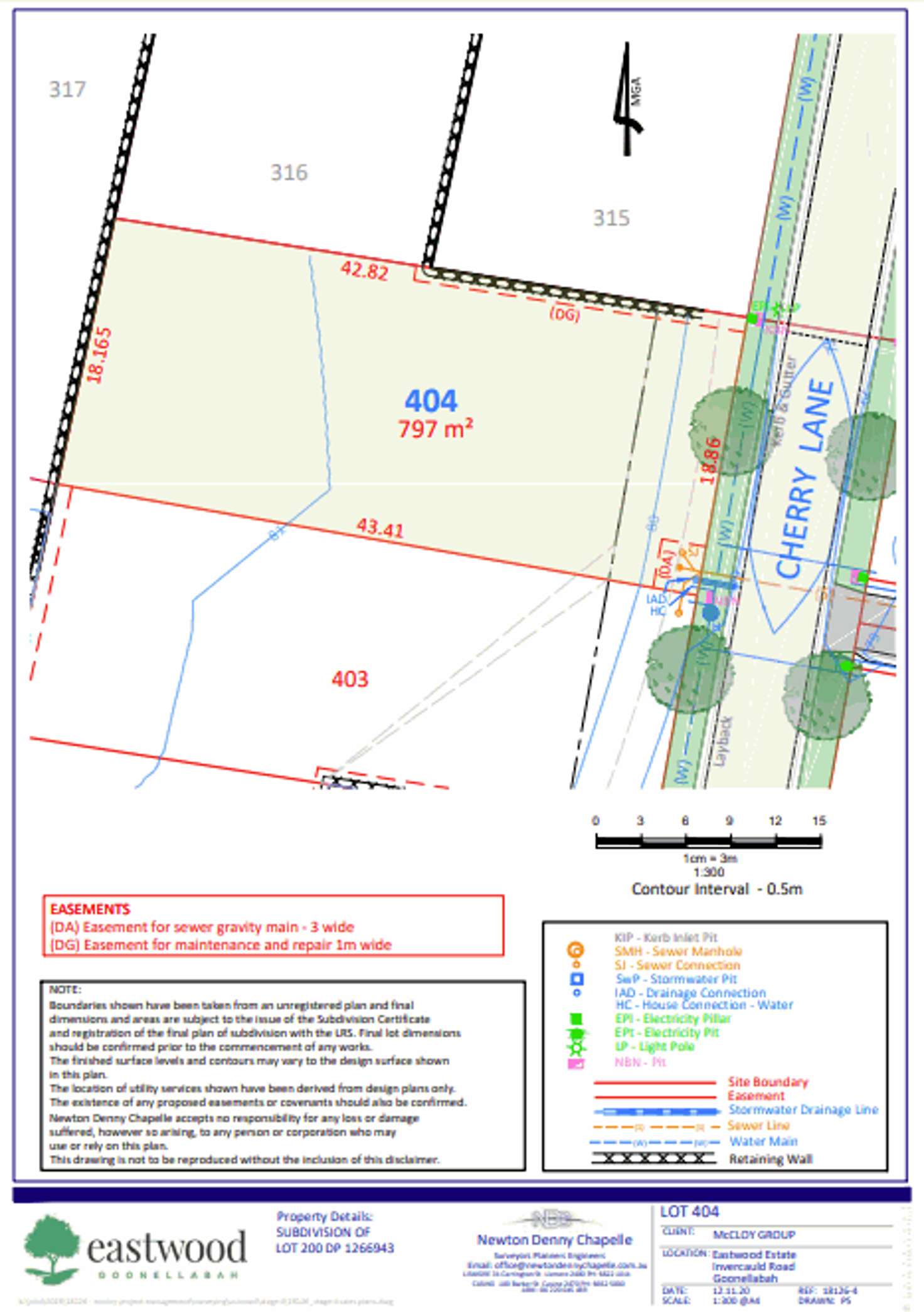 Floorplan of Homely residentialLand listing, 4 Cherry Lane, Goonellabah NSW 2480