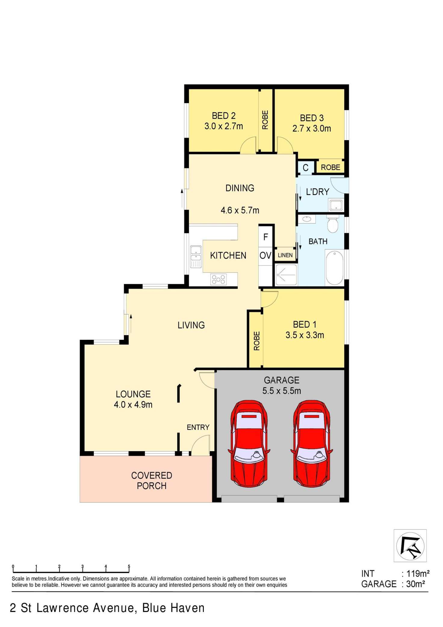 Floorplan of Homely house listing, 2 St Lawrence Avenue, Blue Haven NSW 2262