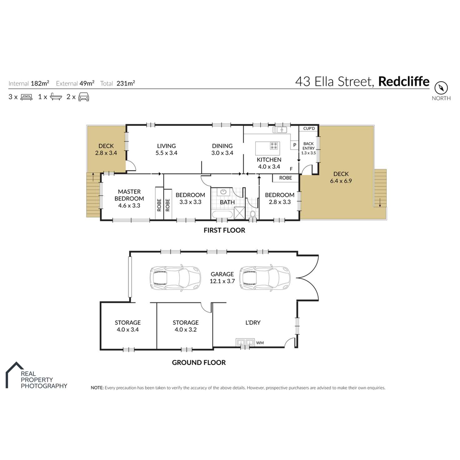 Floorplan of Homely house listing, 43 Ella Street, Redcliffe QLD 4020