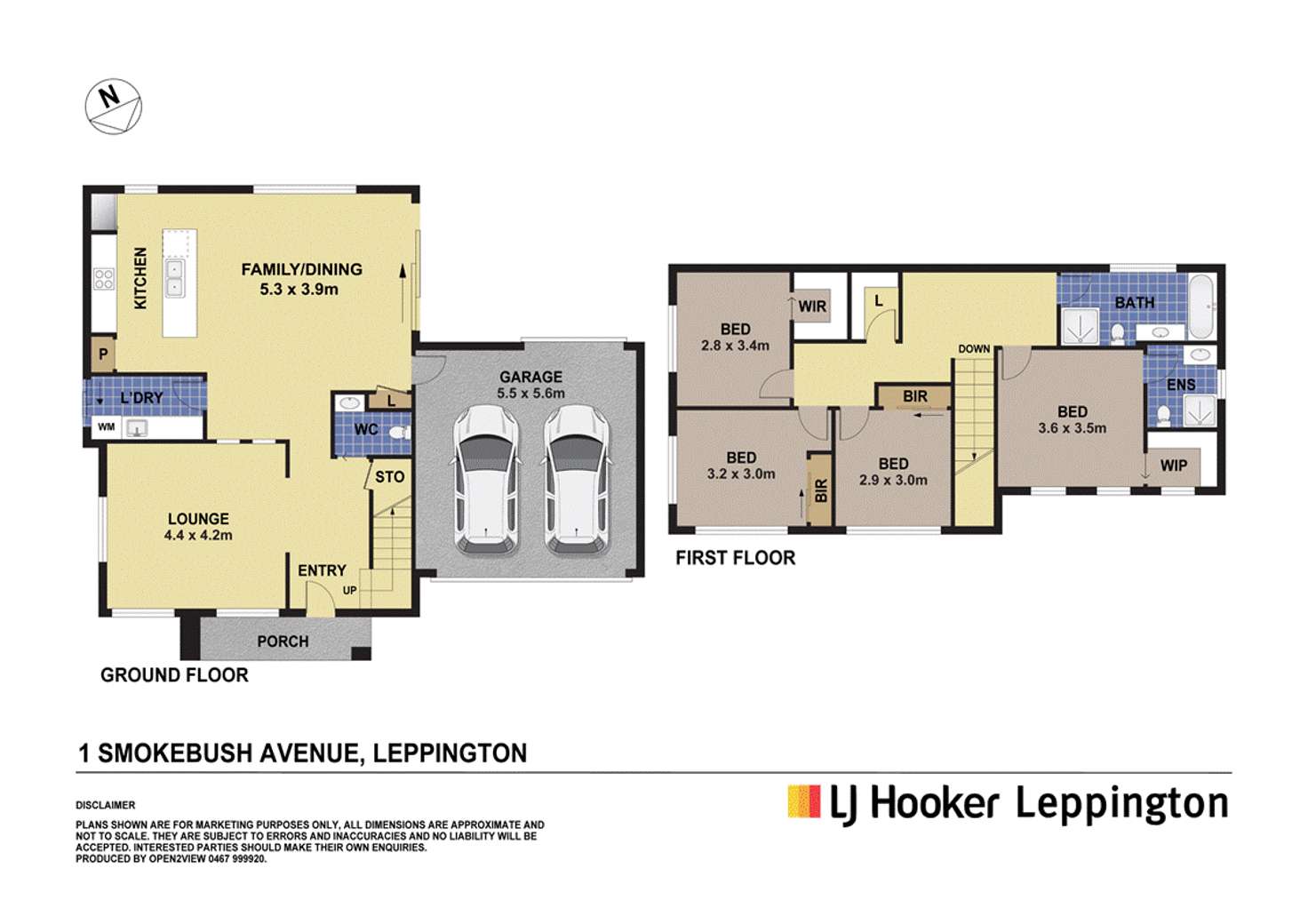 Floorplan of Homely house listing, 1 Smokebush Avenue, Leppington NSW 2179