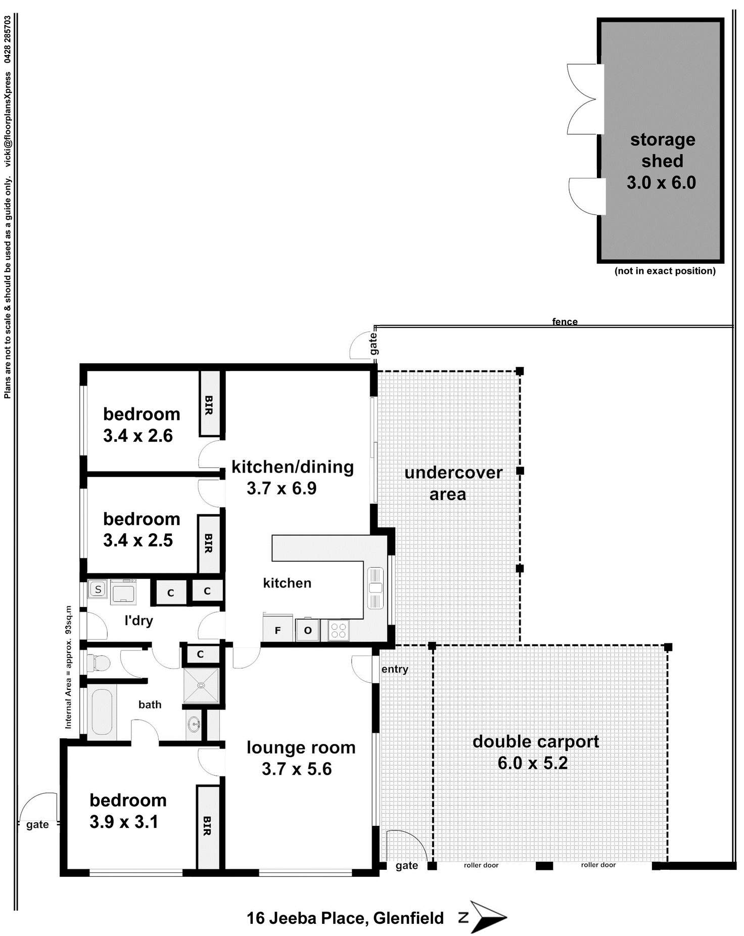 Floorplan of Homely house listing, 16 Jeeba Place, Glenfield Park NSW 2650