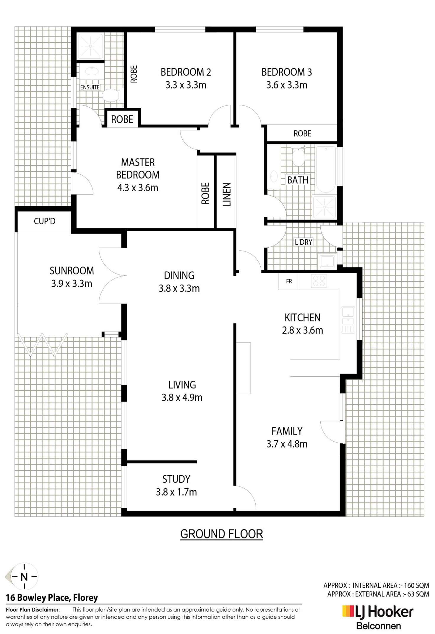 Floorplan of Homely house listing, 16 Bowley Place, Florey ACT 2615
